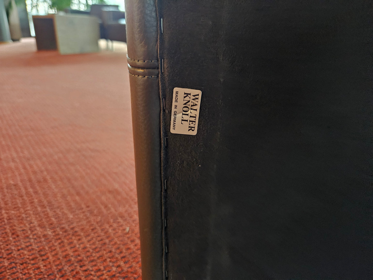 Original Leder Sessel Walter Knoll