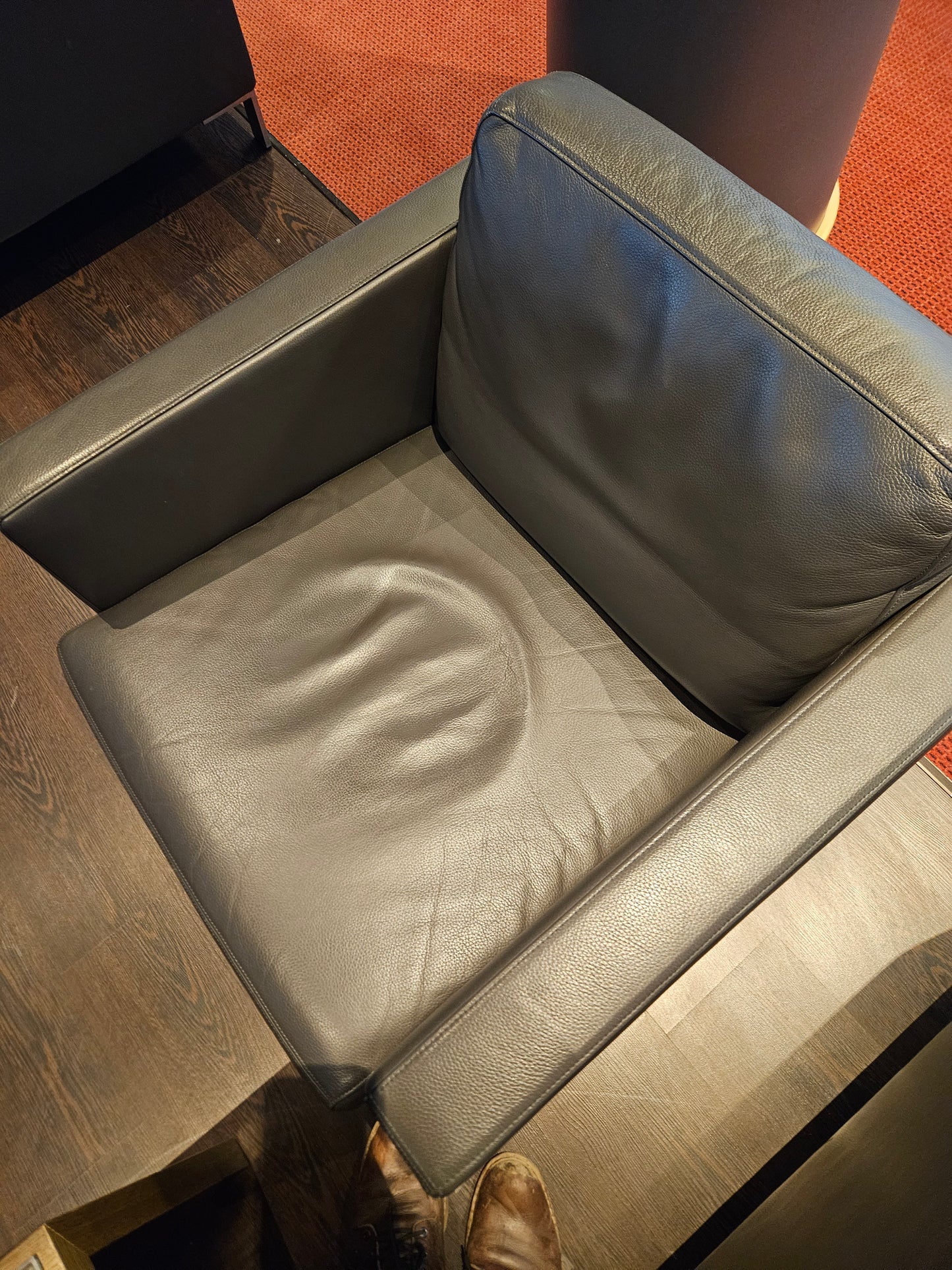 Original Leder Sessel Walter Knoll
