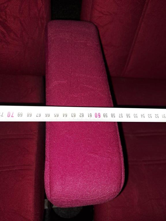 Kinosessel, Theaterstuhl, Loungesitz rot