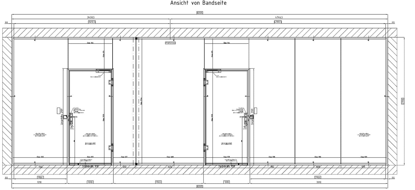Trennwandsystem uniquin Dormakaba