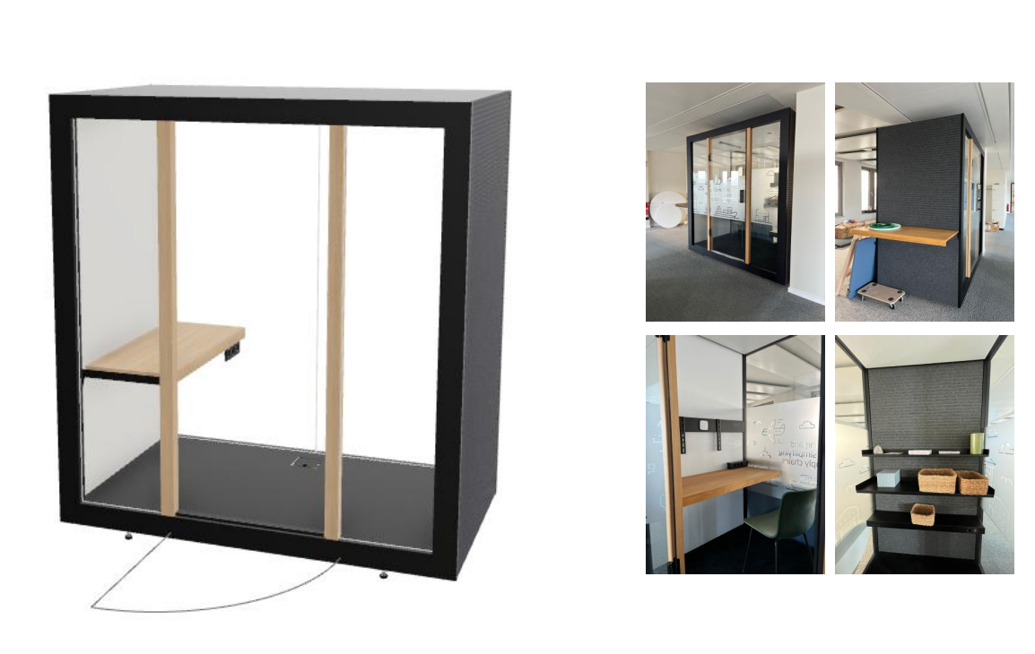 Besprechungskabine Think Tank, M HAUS rollbar