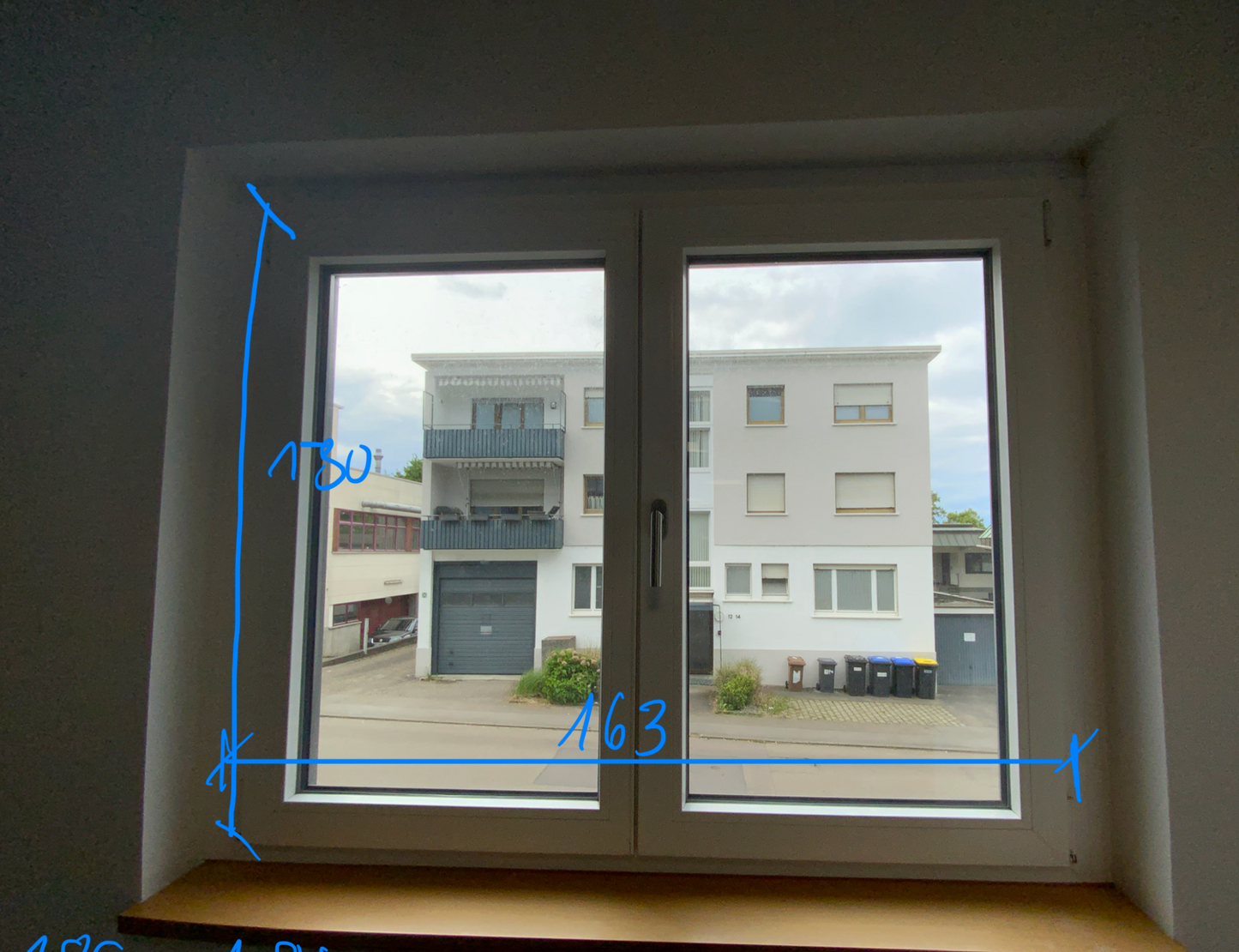 Fenster Kunststoff 162x130x8 cm