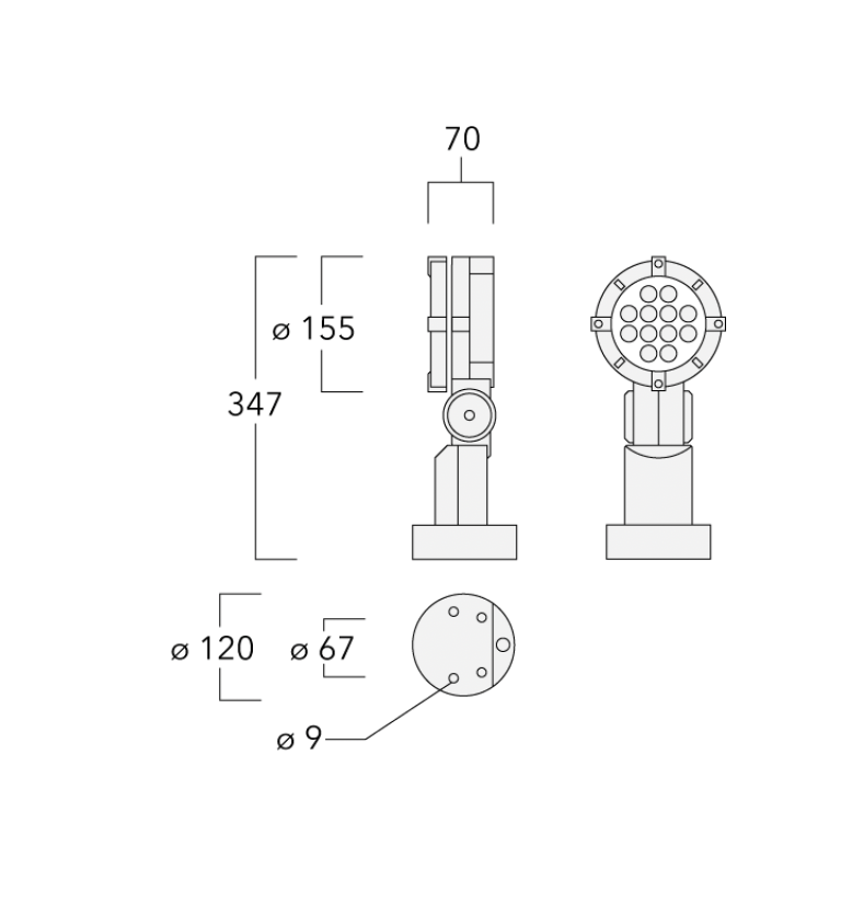 WE-EF Scheinwerfer Symmetrisch FLC131 LED / FLC141 LED (Gebäudestrahler, Fassadenstrahler, Außenleuchte, Flutlicht, Architekturbeleuchtung, Außenstrahler, Spotlight, Flächenstrahler, LED-Außenbeleuchtung, Wandstrahler, Bauwerksbeleuchtung, Lichtprojektor)