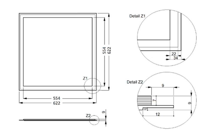 Nobile LED Panel Q2S 28 W
