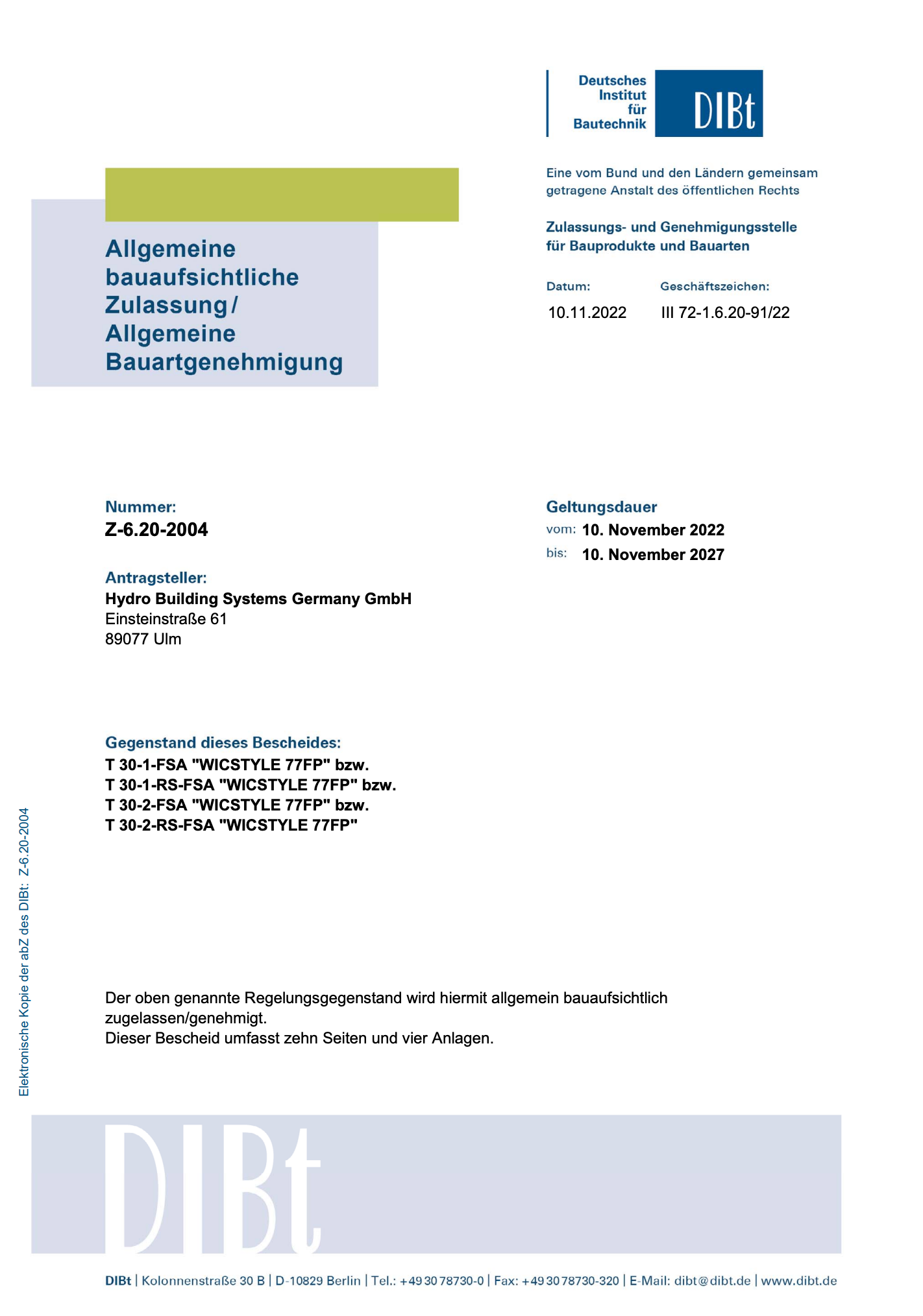 Brandschutztür-Tür mit Glaseinsatz 2-flüglig - T30 RS - innen DIN R - Aluminium/Glas 174x245x8