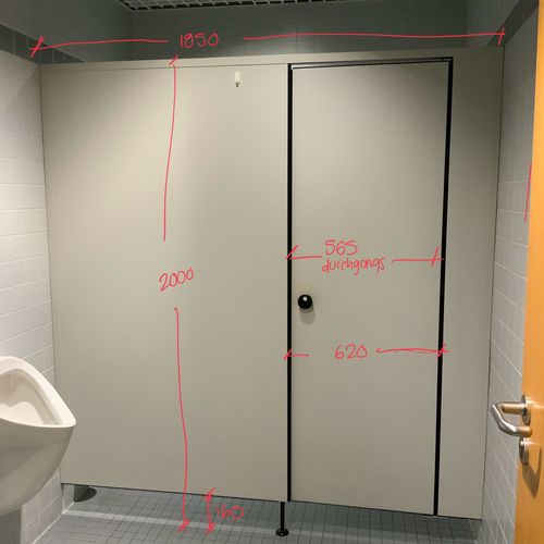 WC Trennwandsystem