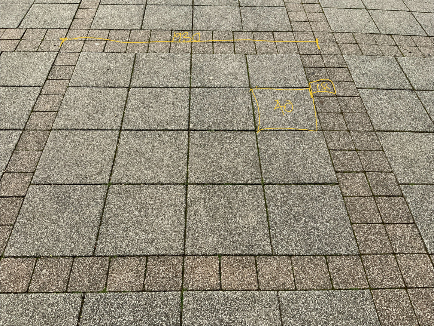 Bodenbelag, aussen 40cmx40cm / 15cmx15cm