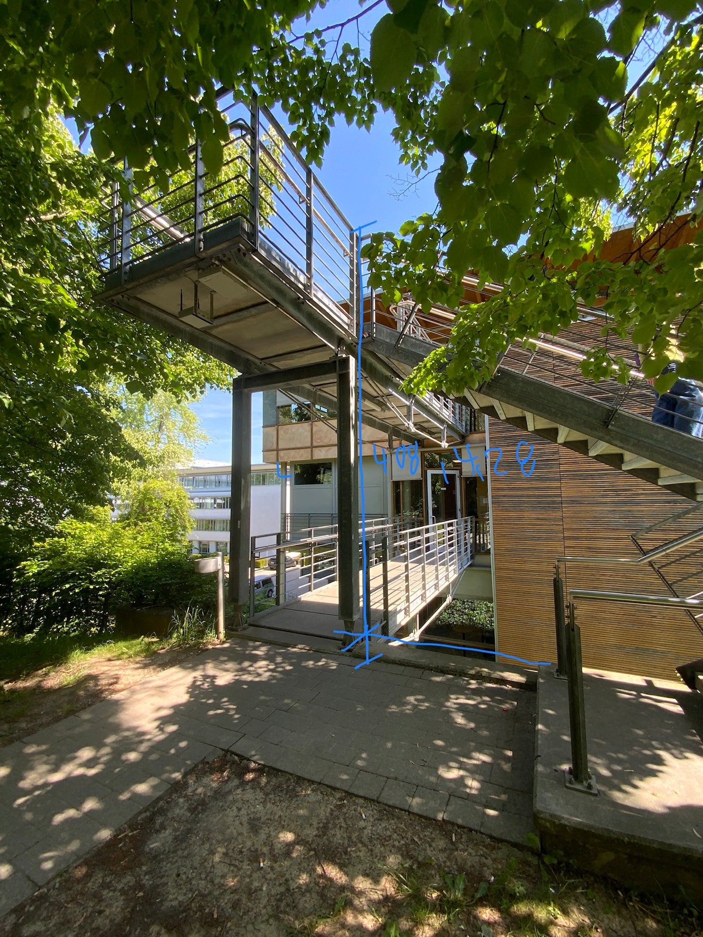 Treppenanlage - Stahl/Beton 5250x3080x3000mm