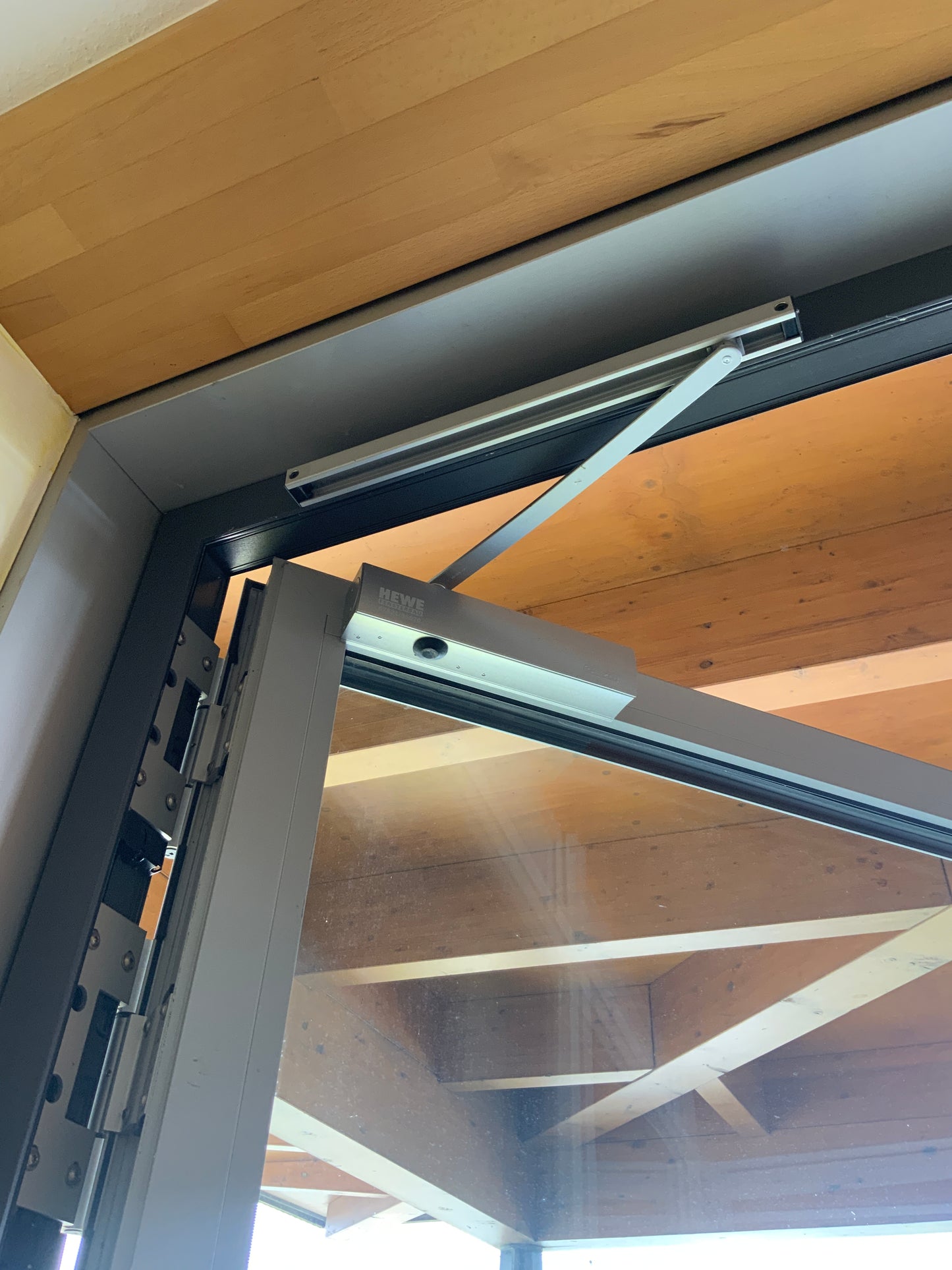 SCHÜCO Tür/Türanlage - Aluminium/Glas - DIN R 120x259x7.5cm