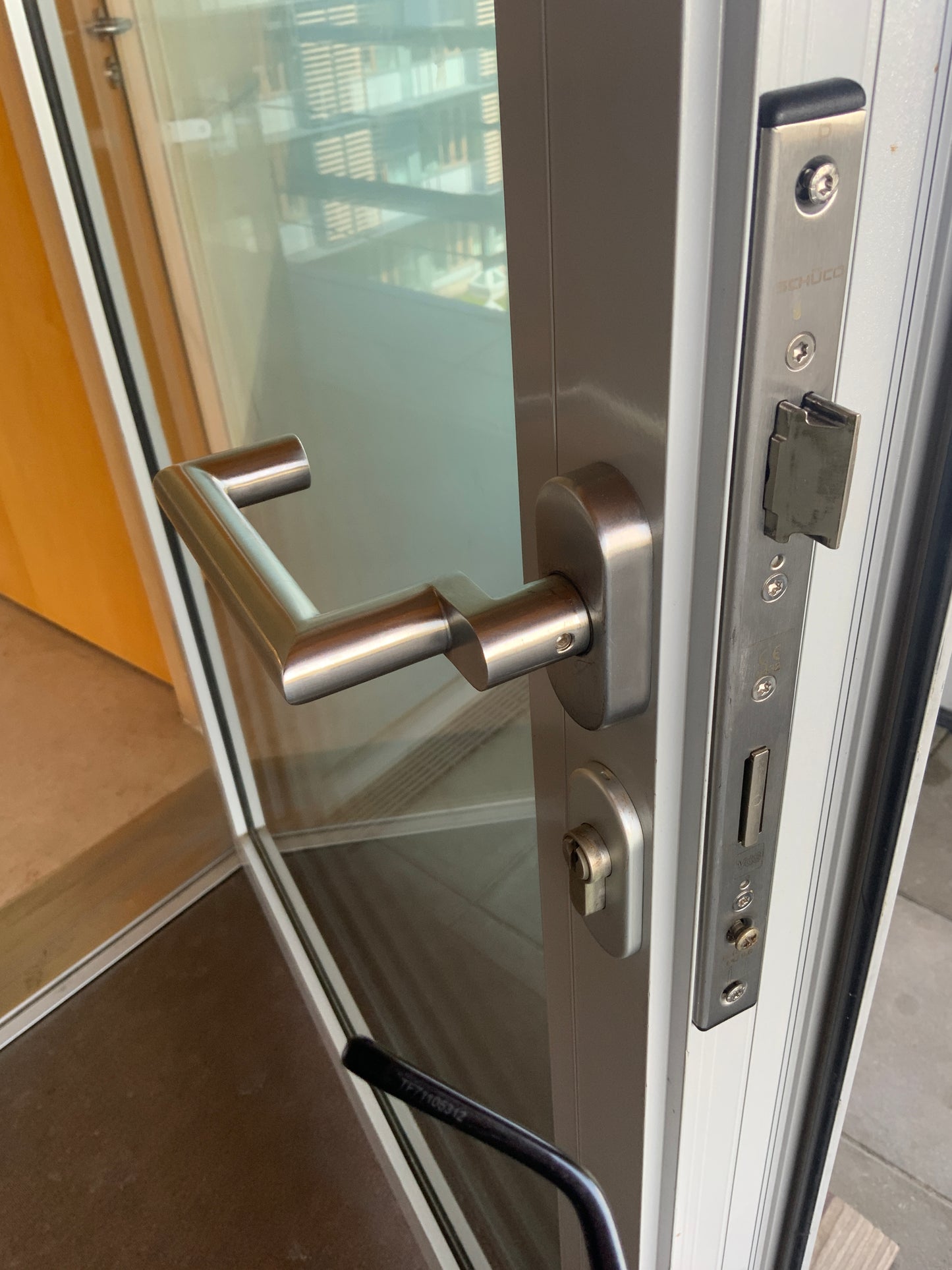 SCHÜCO Tür/Türanlage - Aluminium/Glas - DIN R 120x259x7.5cm
