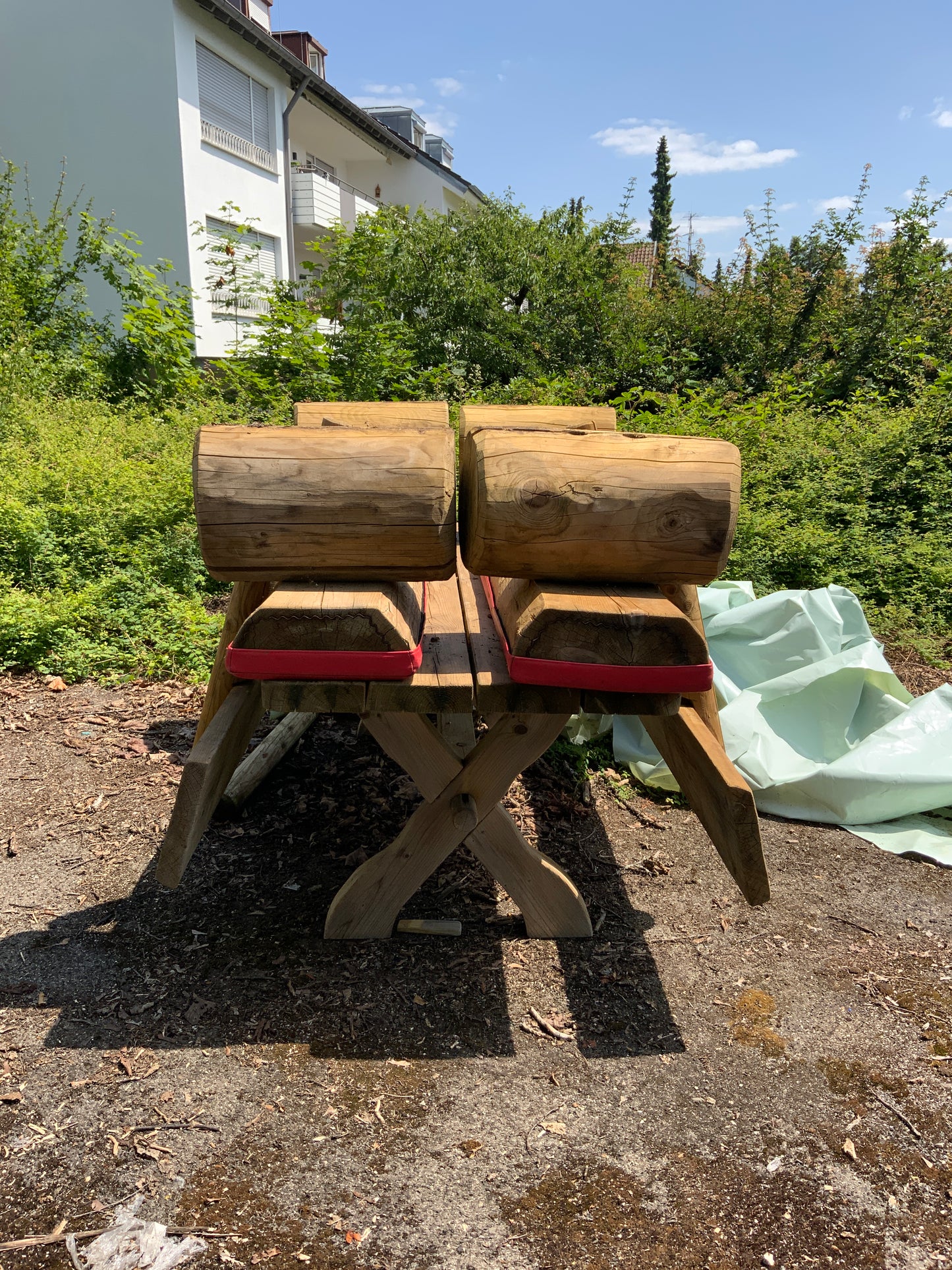Sitzgruppe - Holz 200x72x75cm