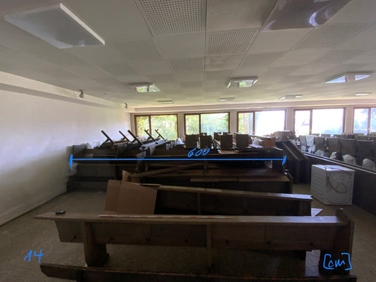 Kirchenbank - Holz 600x95x60cm