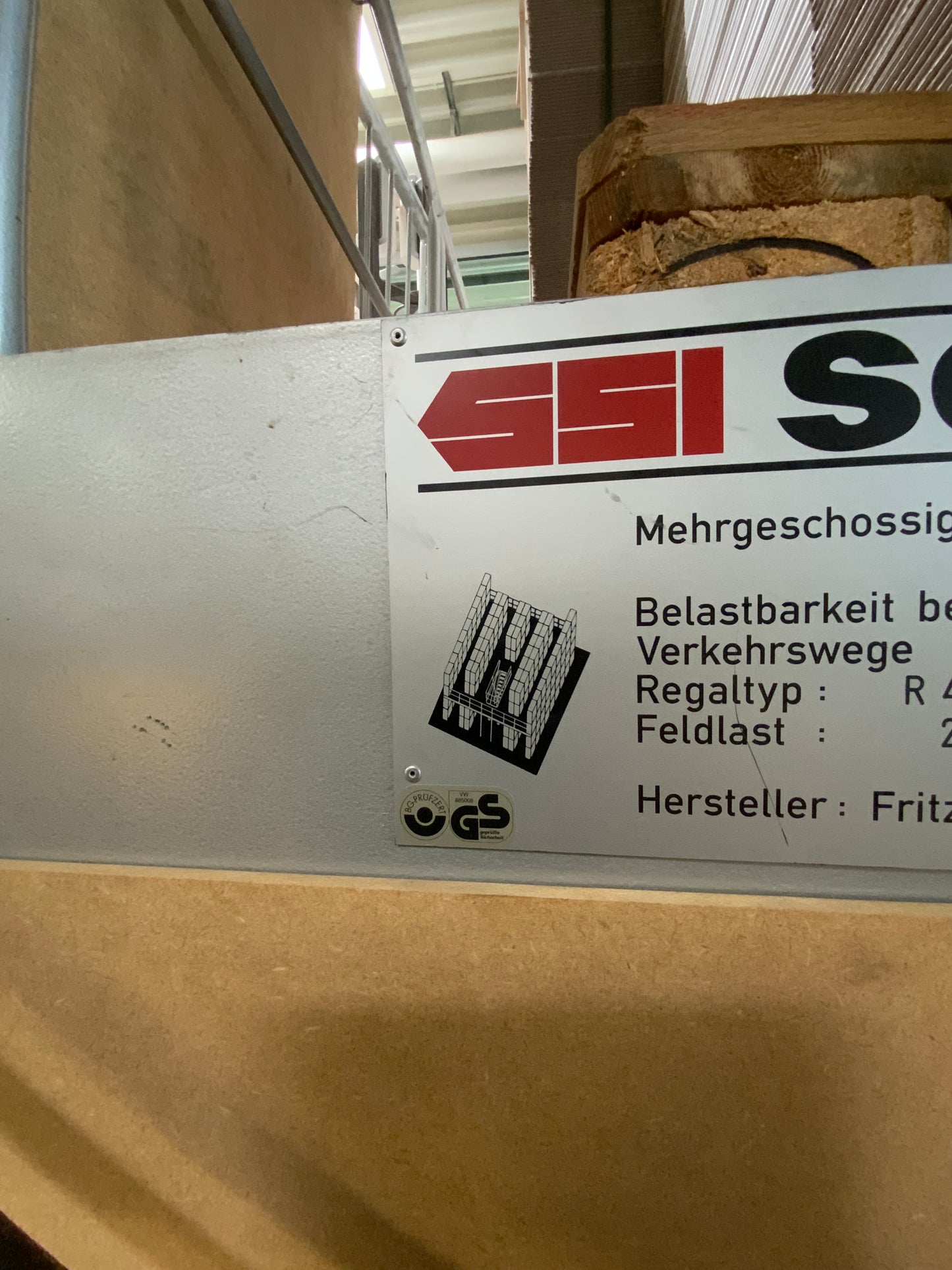 SSI SCHÄFER R4000 - mehrgeschossige Regaleinrichtung - Metall 25.5x2.17x8m