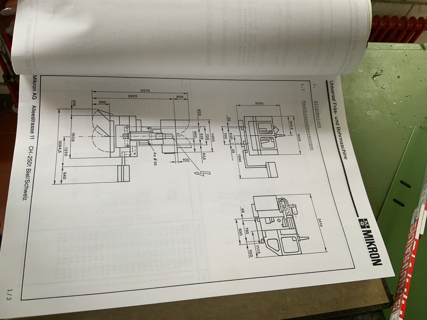 Universal MIKRON WF 21 D - Fräs- und Bohrmaschine