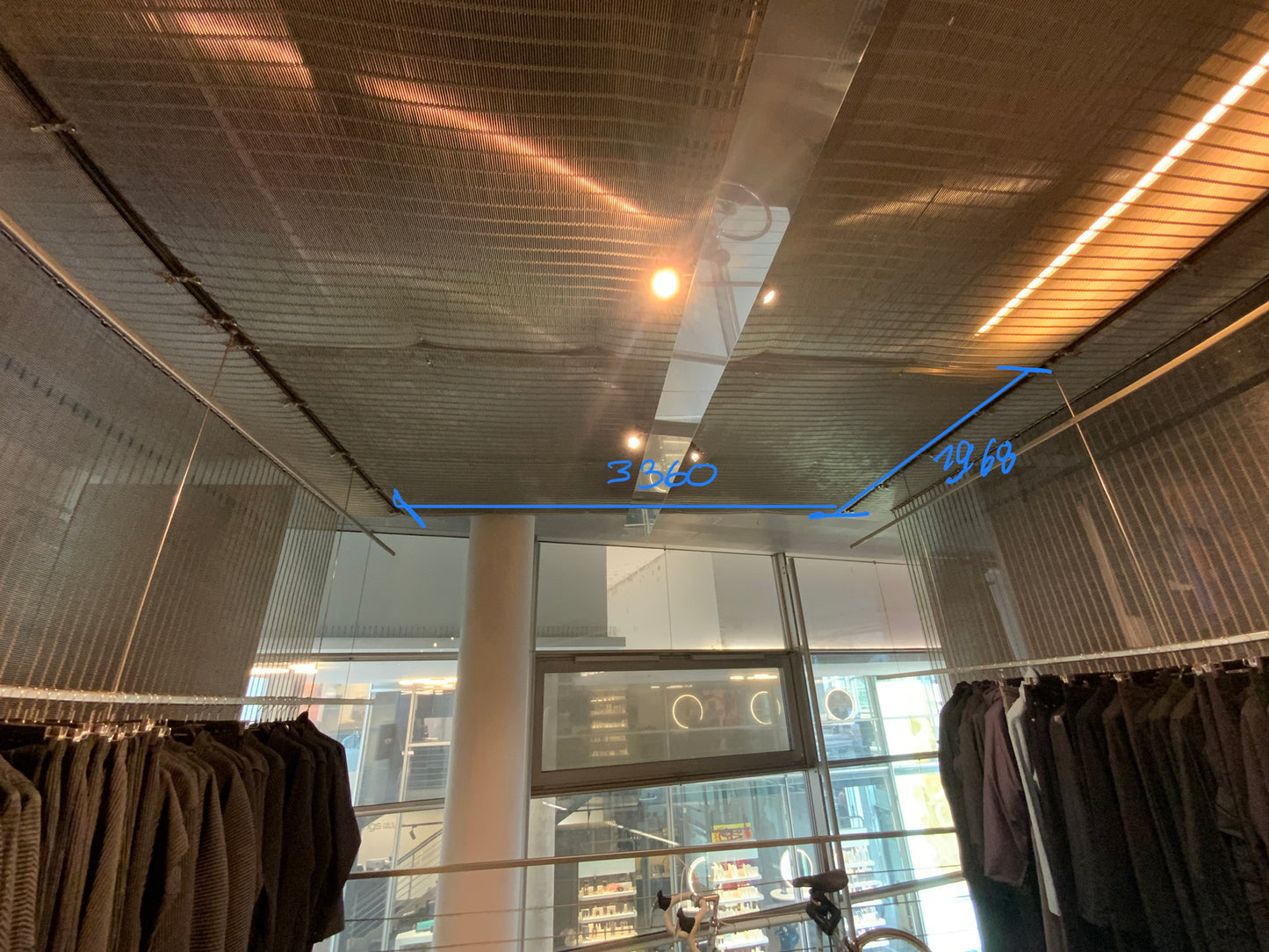 GKD Sambesi Metallgewebe - Edelstahl H 3360mm