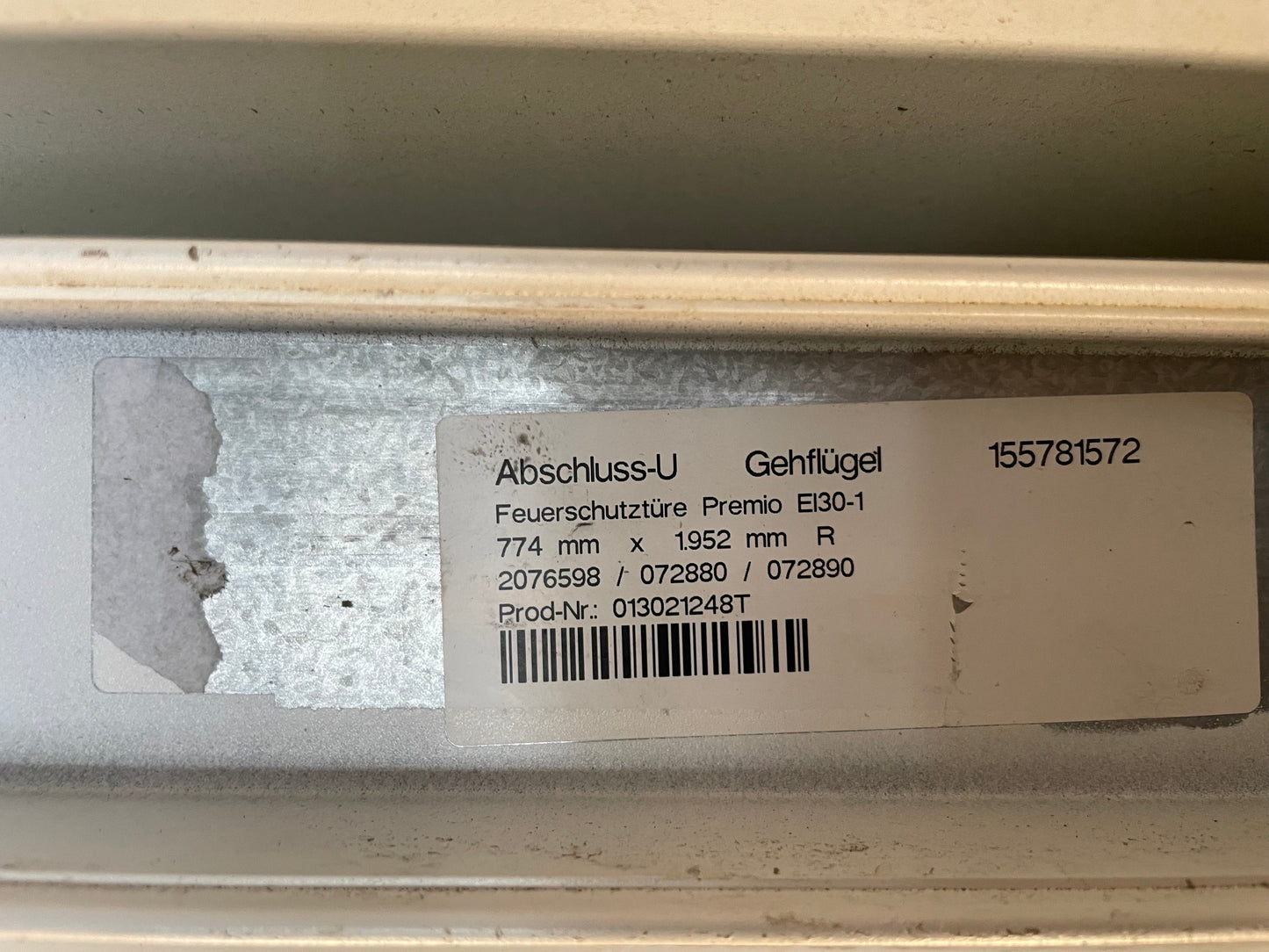 Novoferm Brandschutztür Premio EL 30-1 T-30 Stahltür DIN R