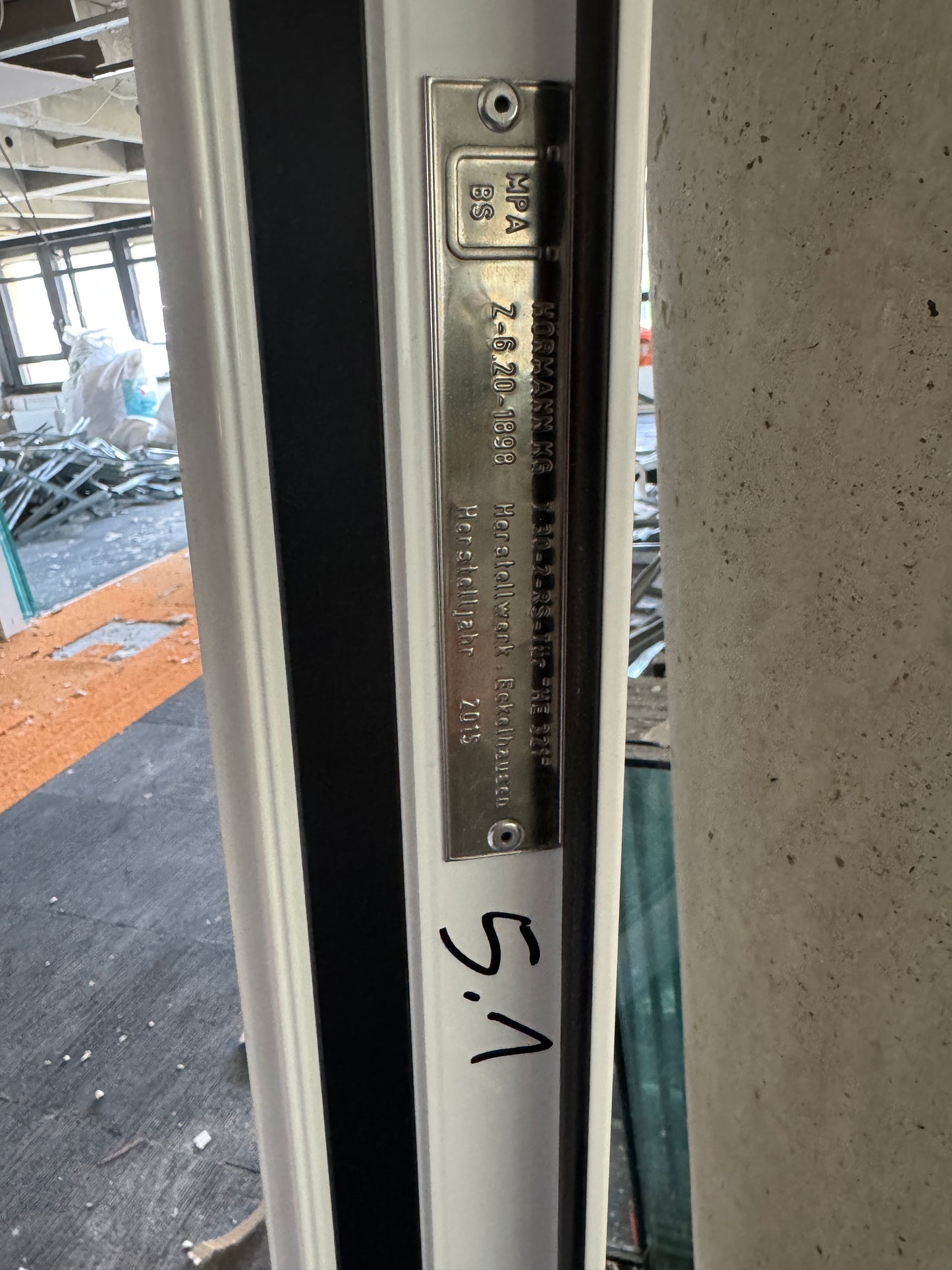 Brandschutztür T30-2-RS Glas Hörmann mit seitlichen Öffnungsflügel B1720 H2125