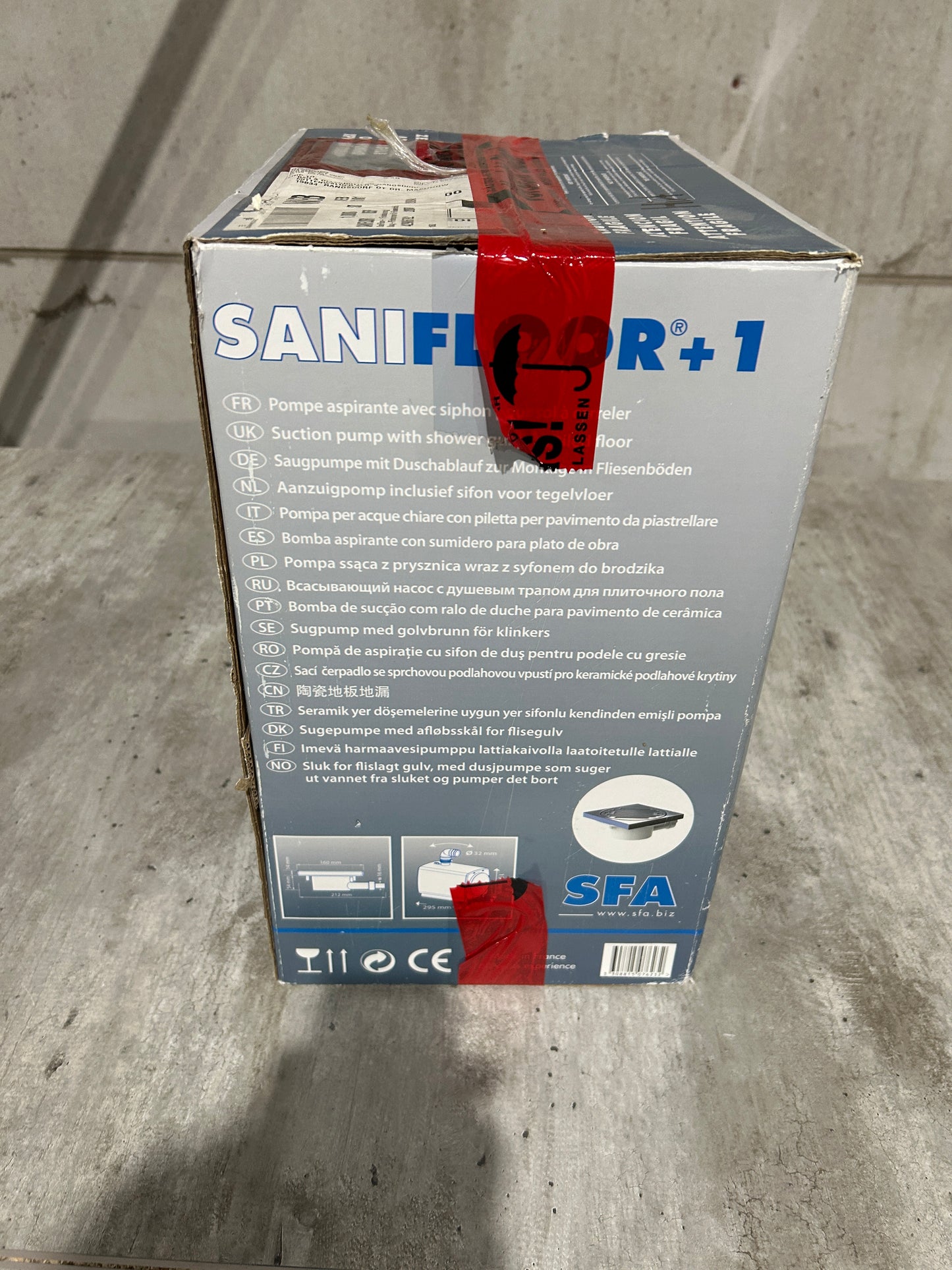 Sanifloor Saugpumpe +1 Saug und Förderpumpe für Fliesenböden