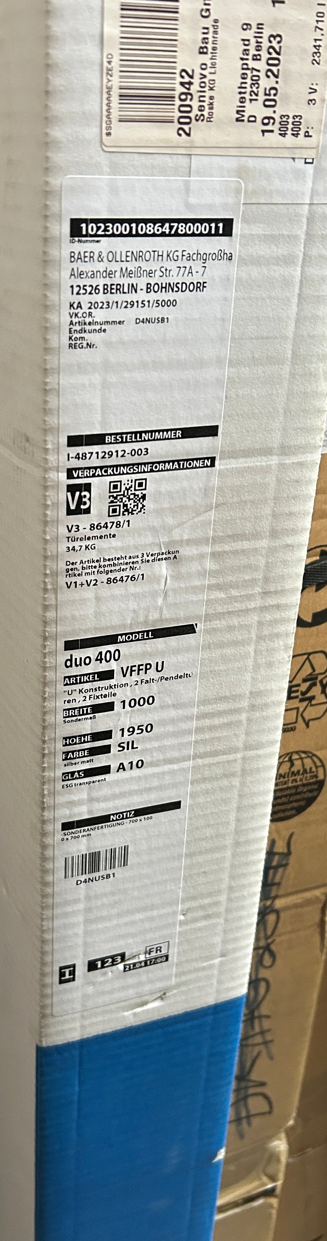 Duka Duschkabine Serie Duo 400