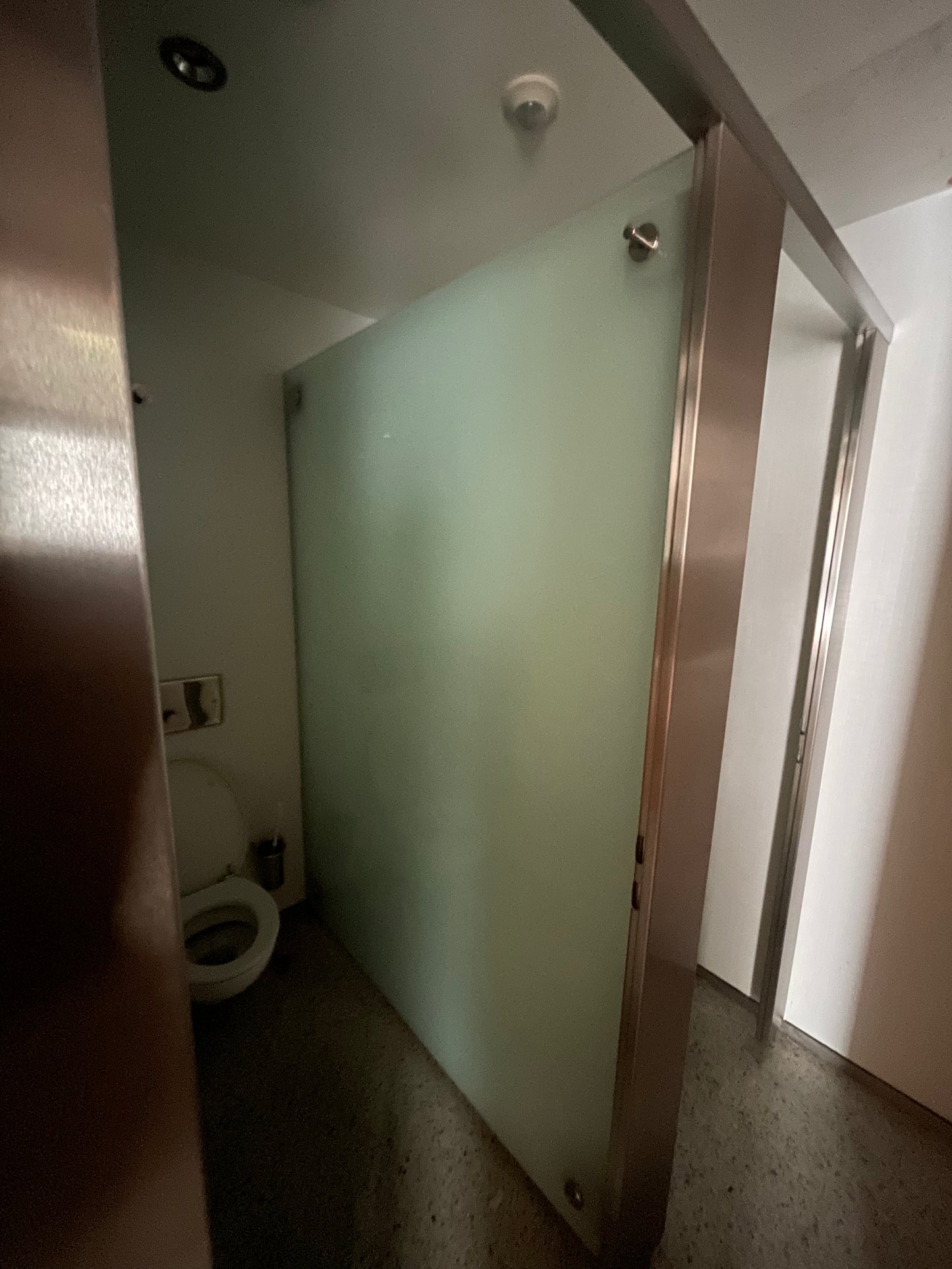 WC Trennwand WC Kabinen Edelstahl mit Glastür