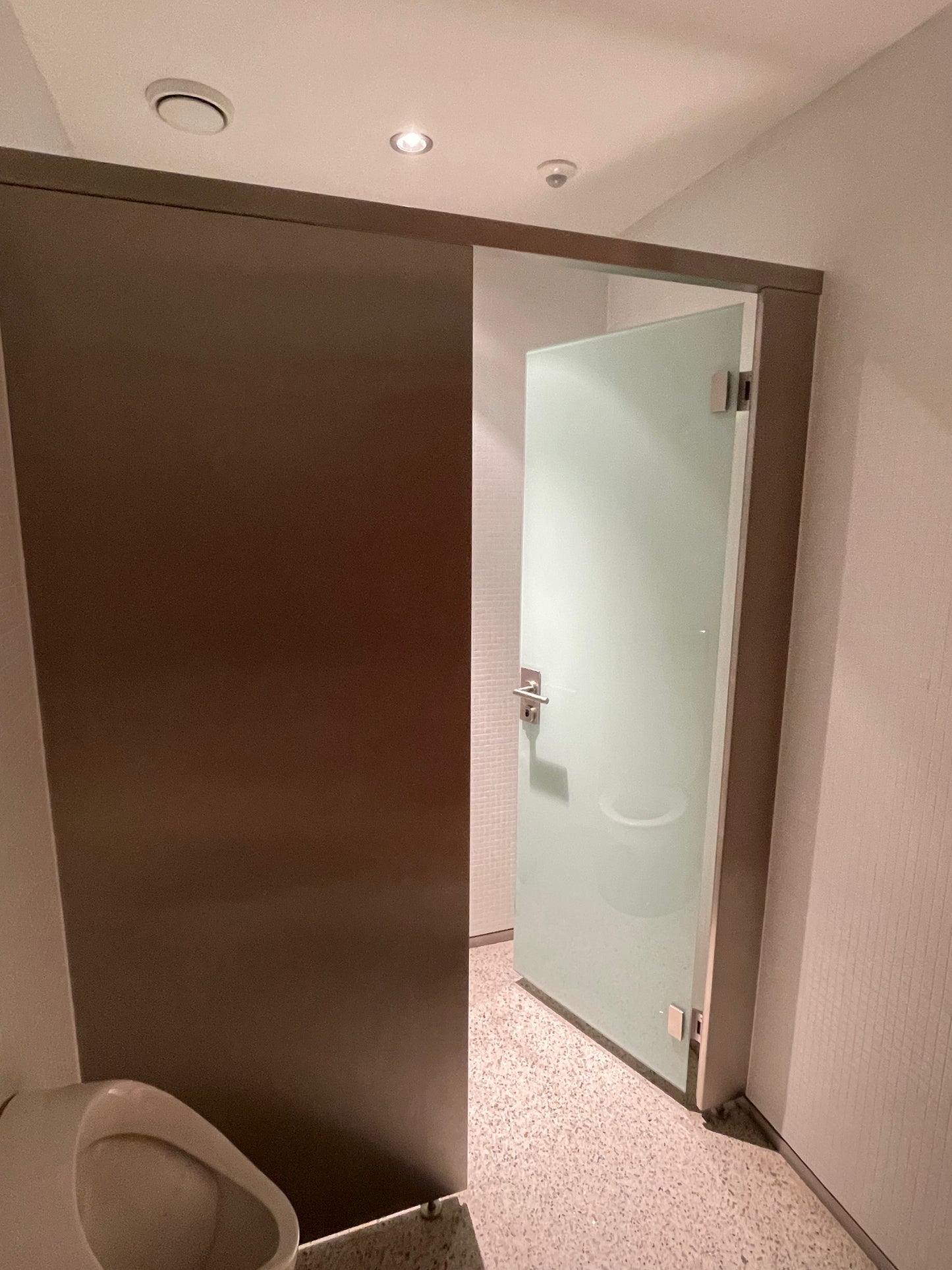 WC Trennwand WC Kabinen Edelstahl mit Glastür