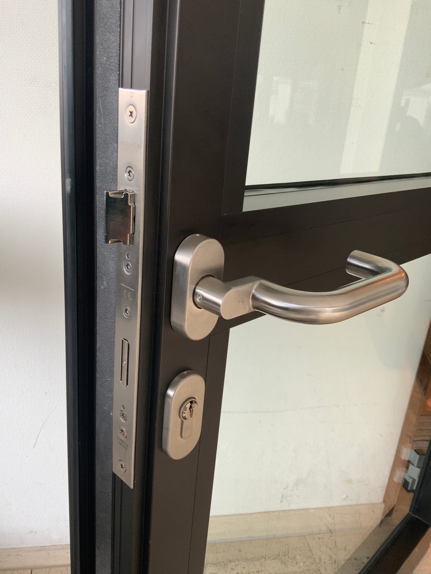 Doppelflügelige Glastür Hueck B233 H228.5