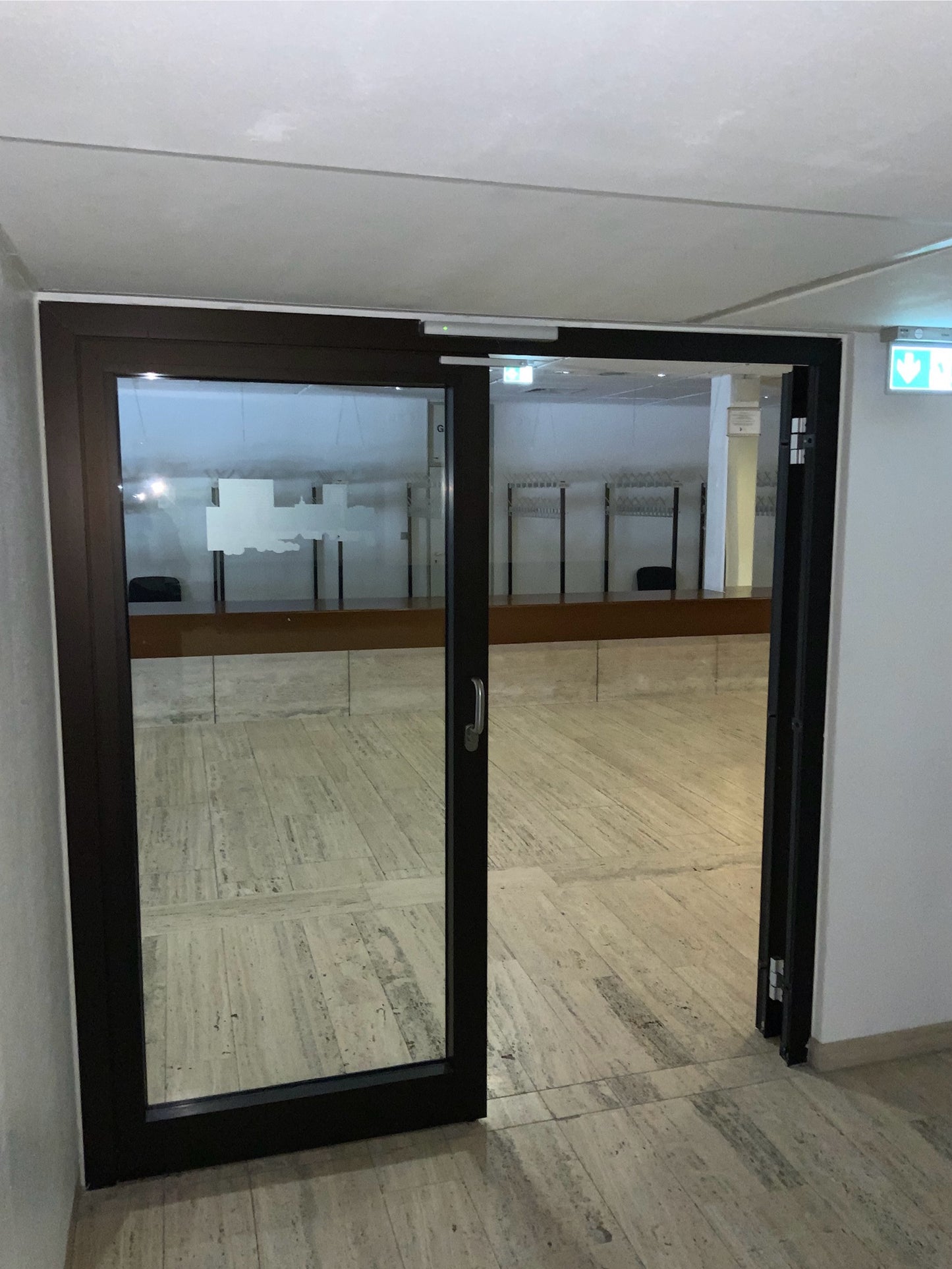 Doppelflügelige Brandschutztür Glas T30-2-RS-FSA B201 H209