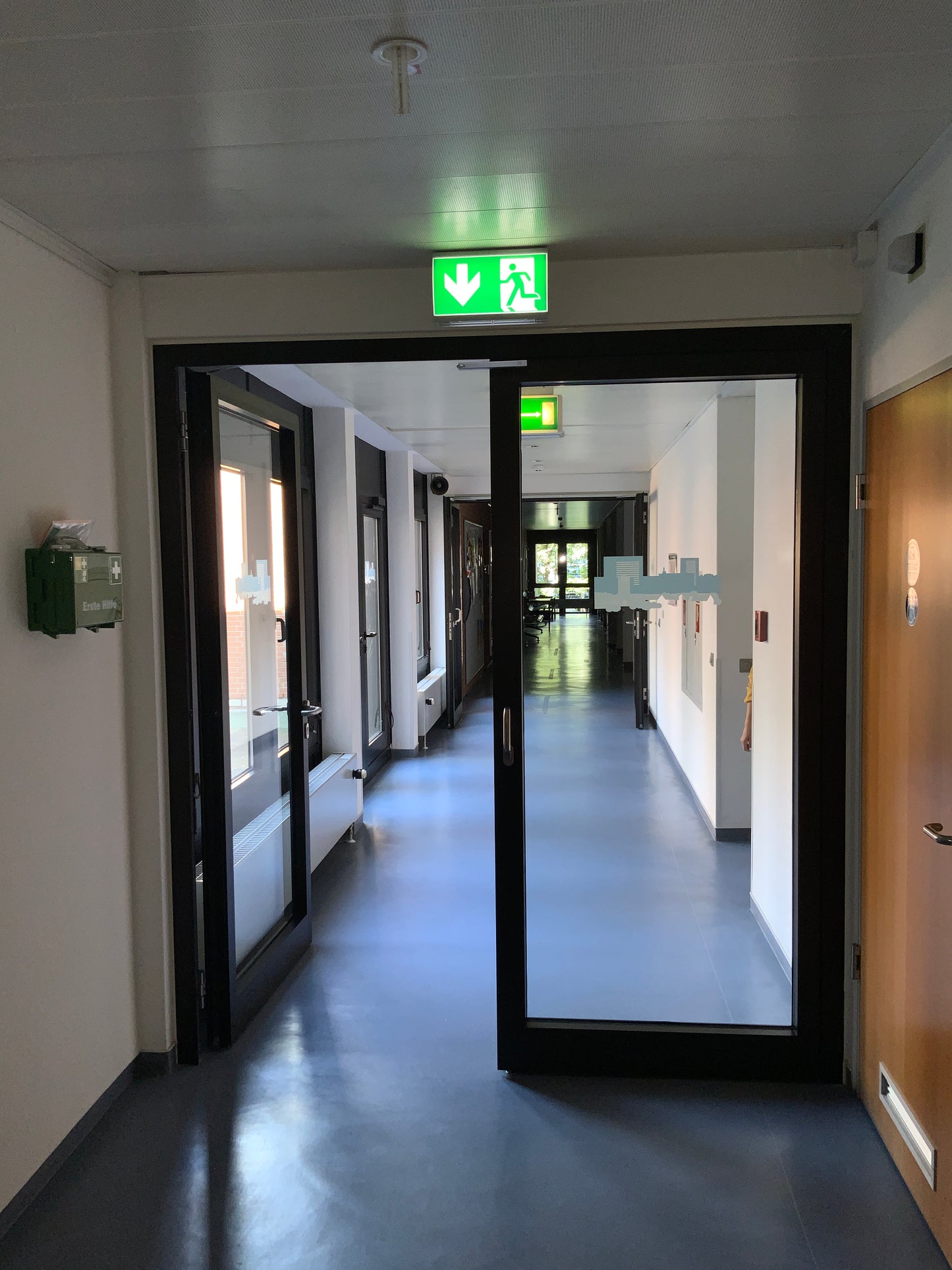 Doppelflügelige Brandschutztür Glas T30-2-RS-FSA B220 H240