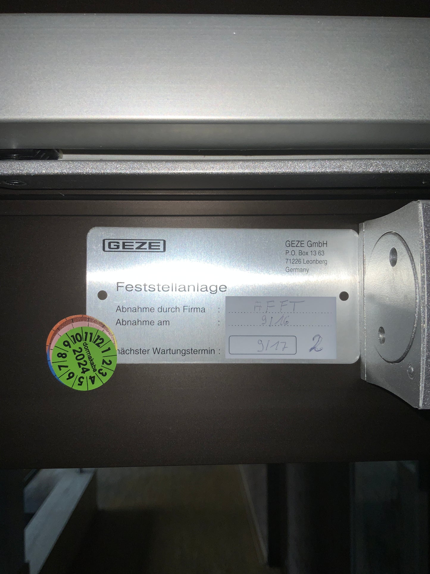 Brandschutzür Glas T30-1-RS-FSA B154 H230 DIN R