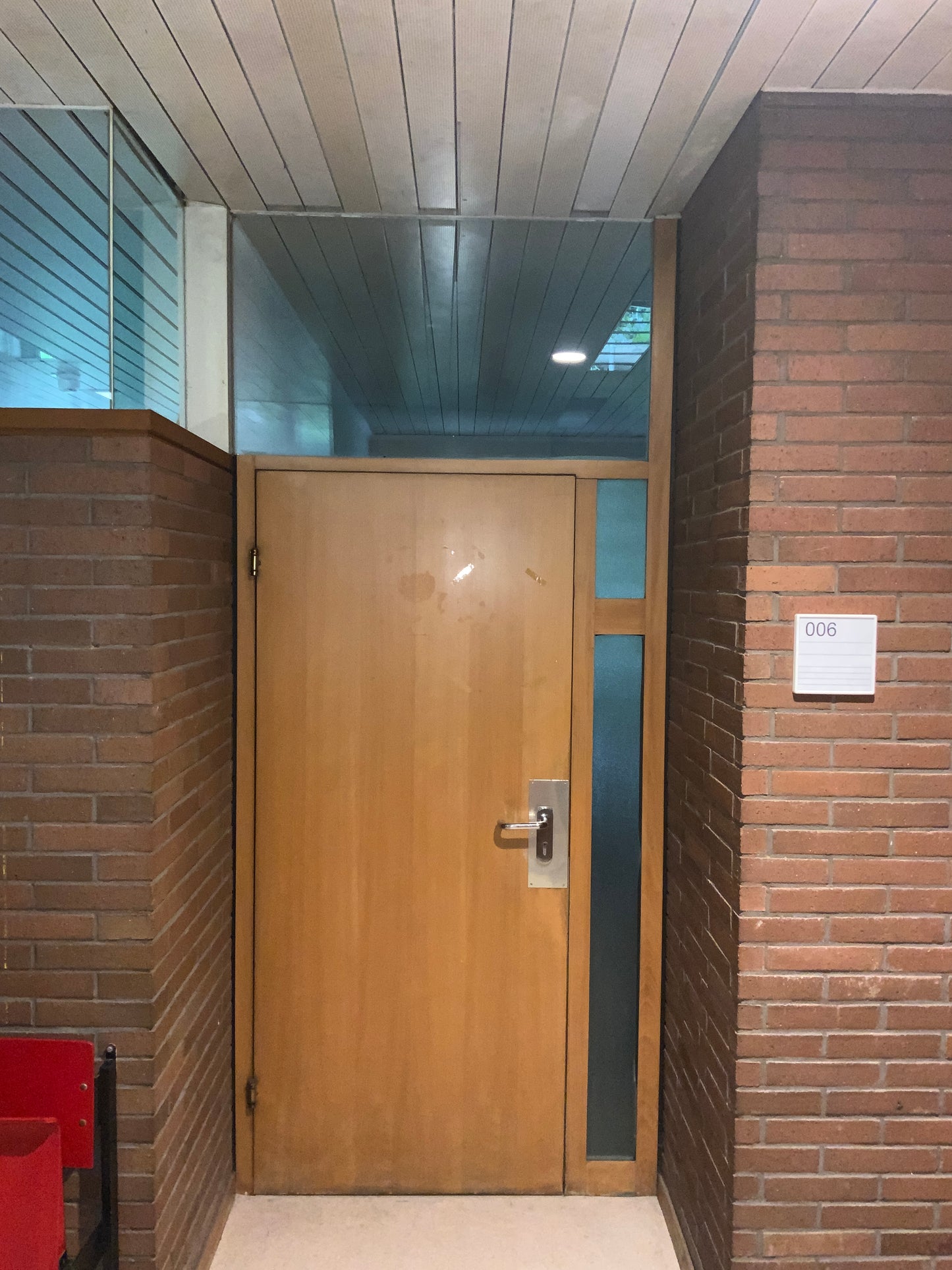 Holztüre mit Oberlicht und seitlicher Verglasung B120 H270