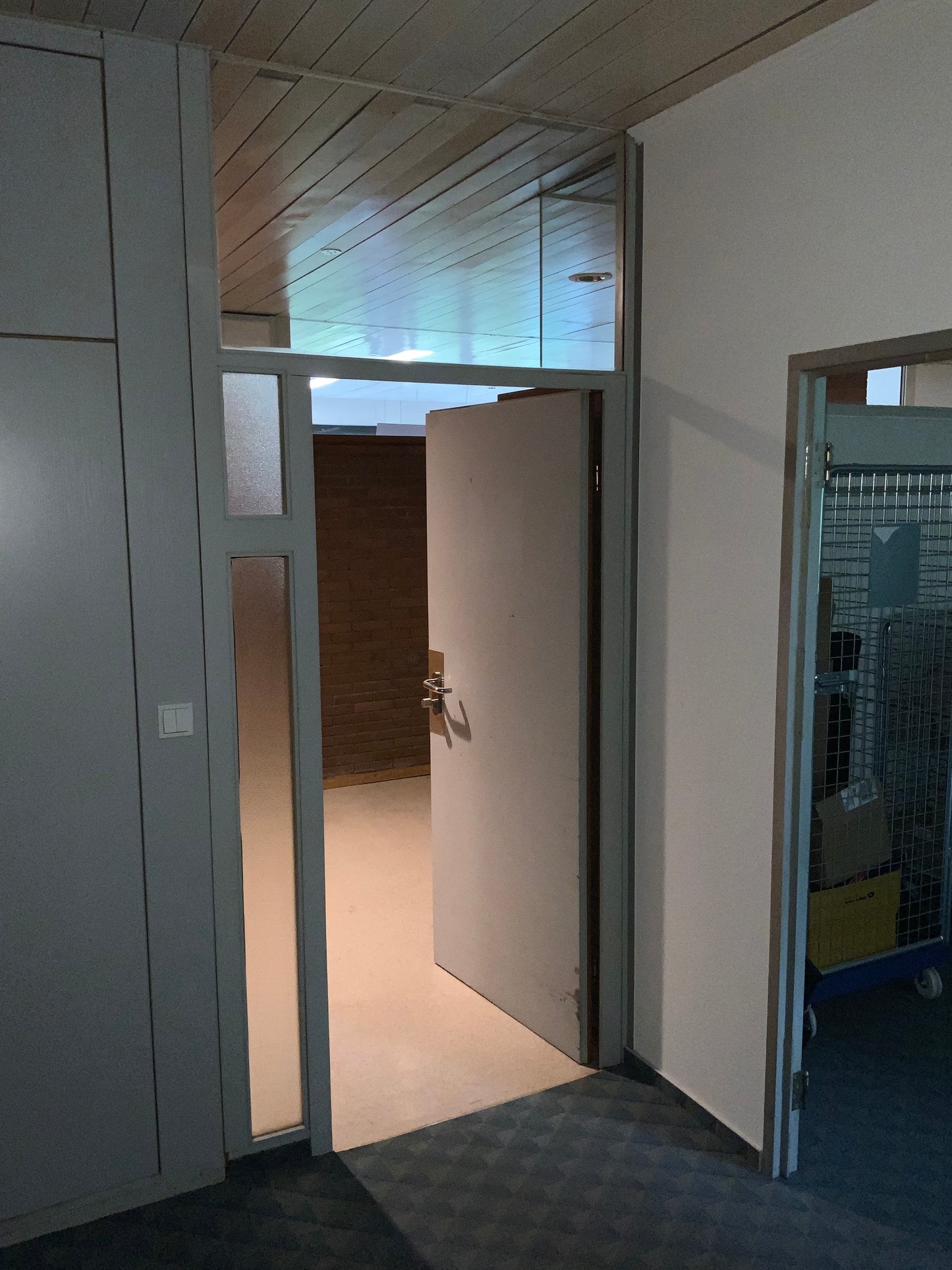 Holztüre mit Oberlicht und seitlicher Verglasung B120 H270