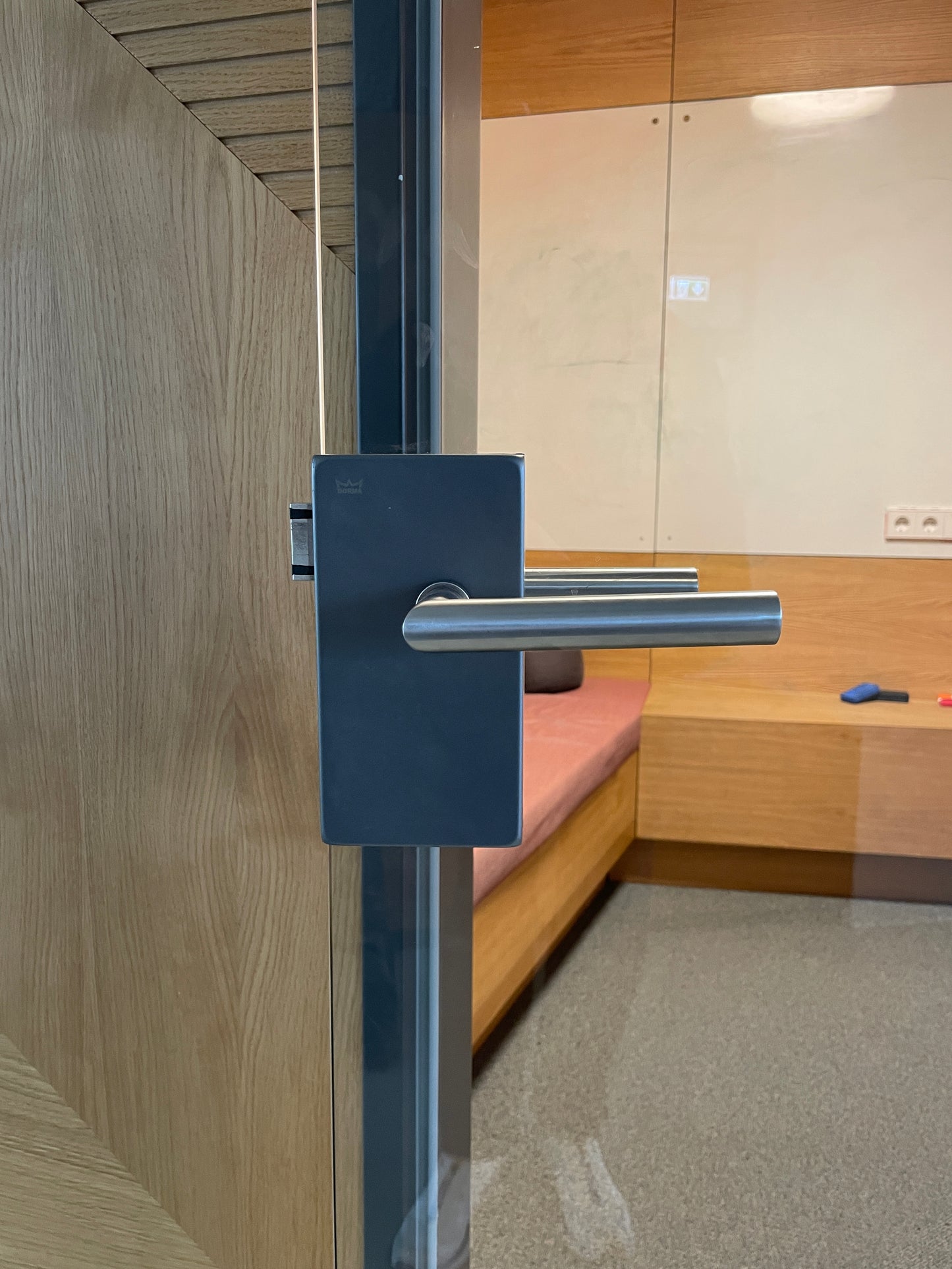 Glastür DORMAKABA 206x92 cm (ohne Zarge)