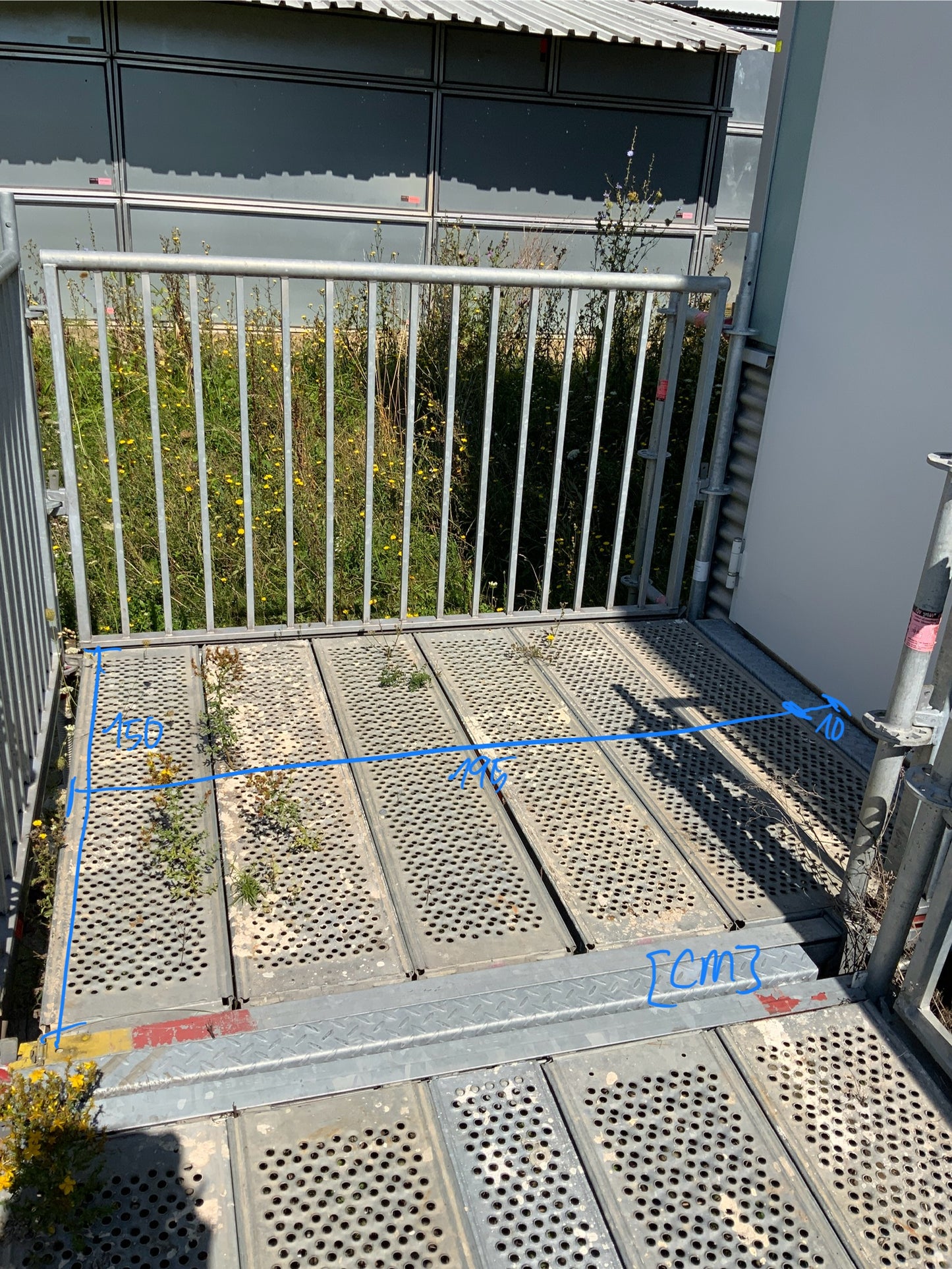 Rampe - Stahl 1620x560x8200mm
