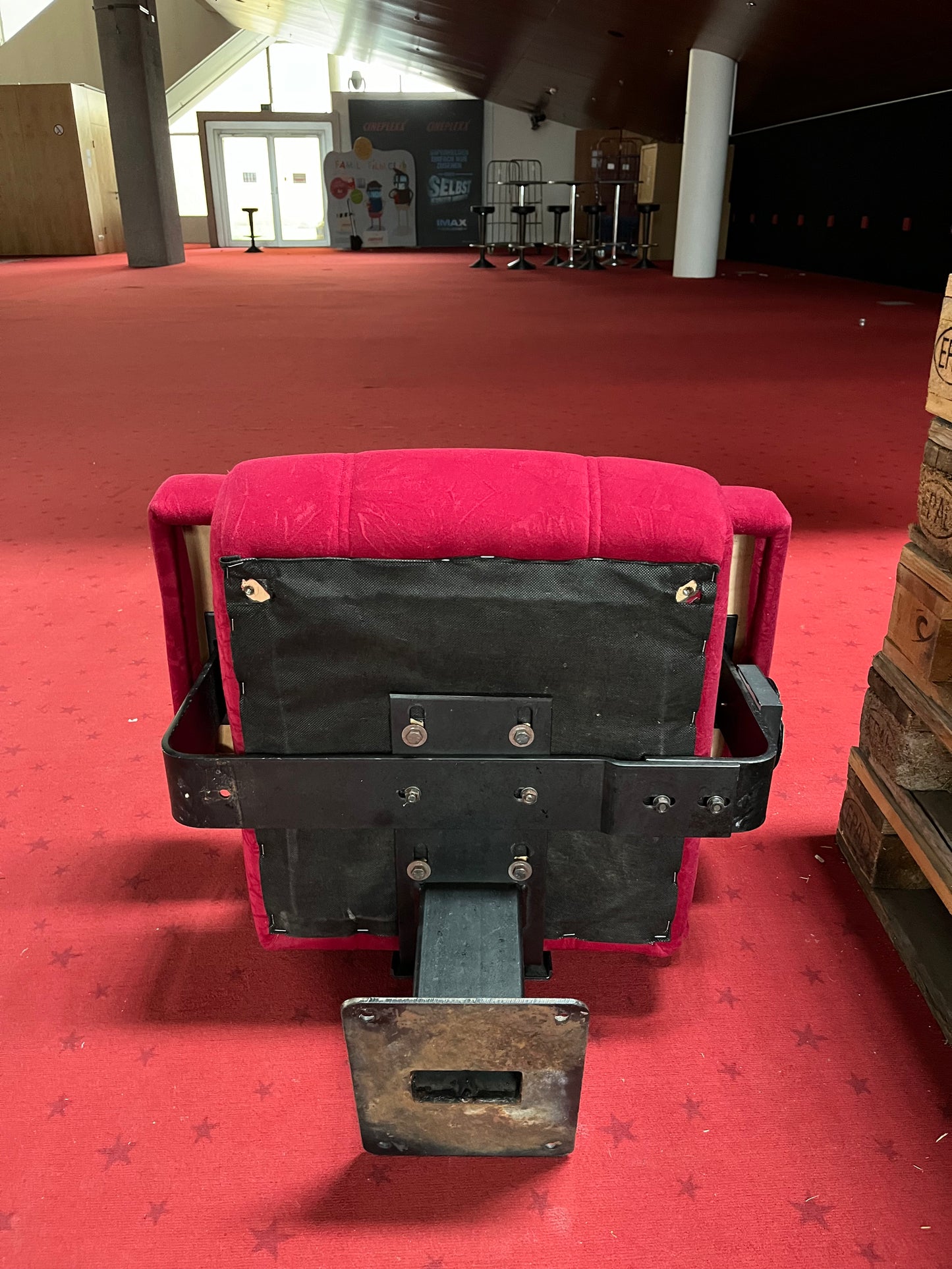Kinosessel, Theaterstuhl, Loungesitz rot