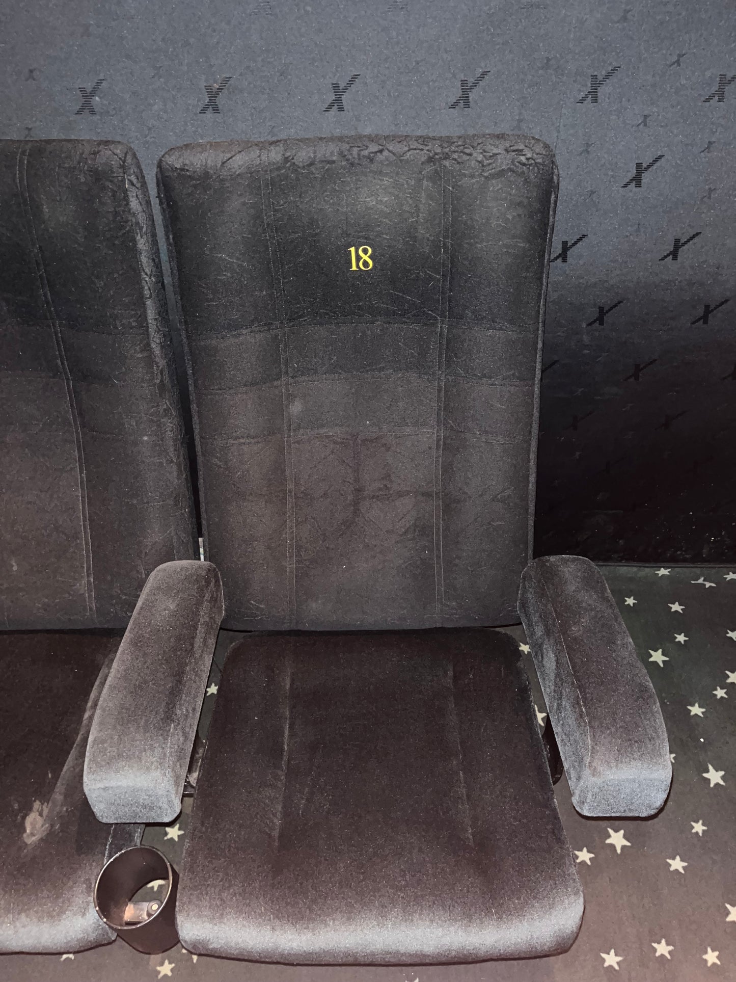 Kinosessel, Theaterstuhl, Loungesitz anthrazit