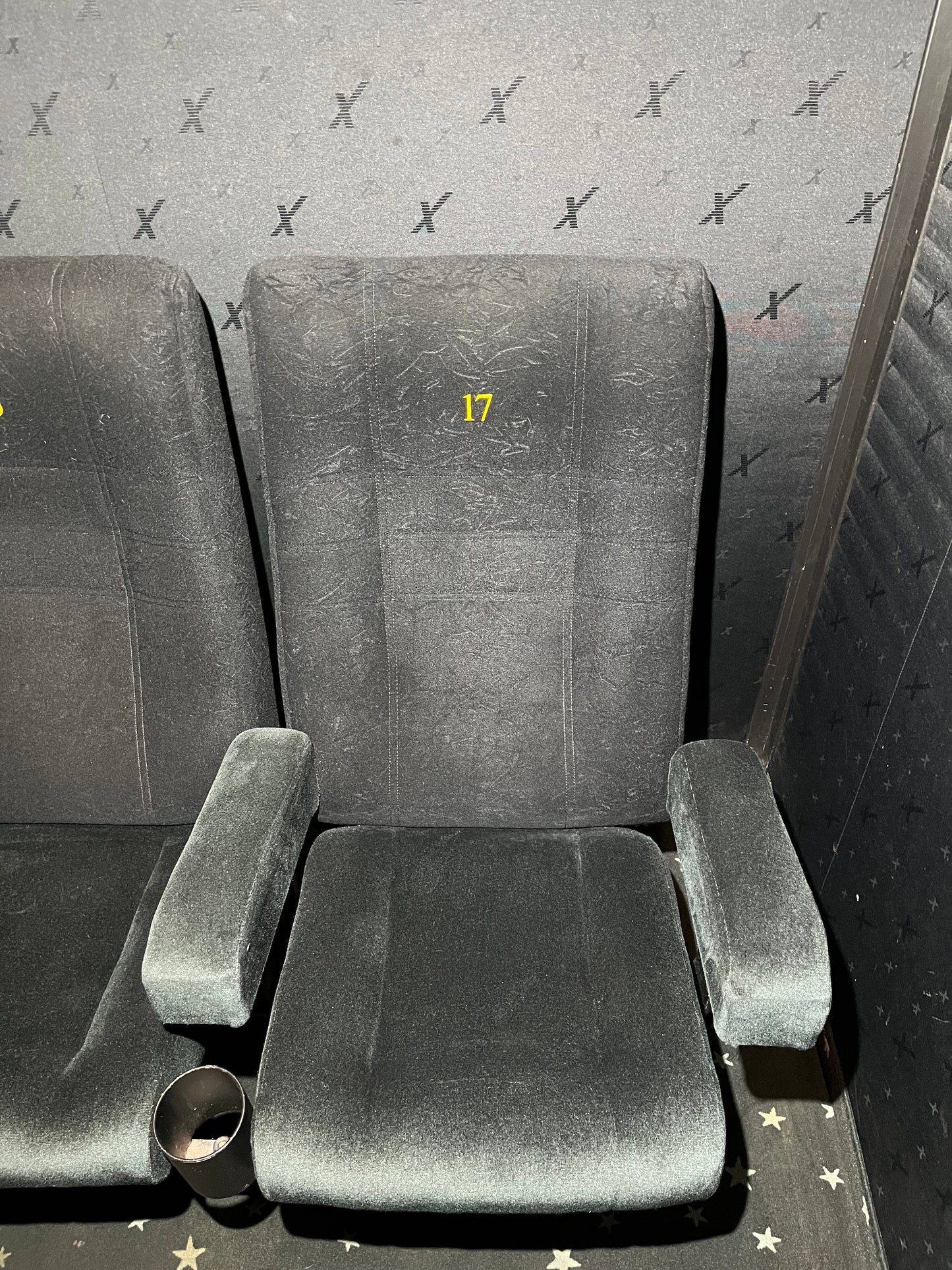 Kinosessel, Theaterstuhl, Loungesitz anthrazit