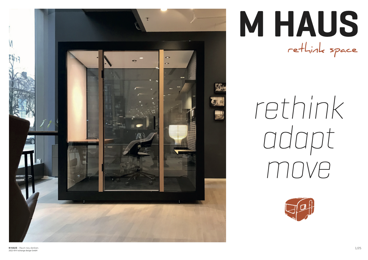 Besprechungskabine Think Tank, M HAUS rollbar