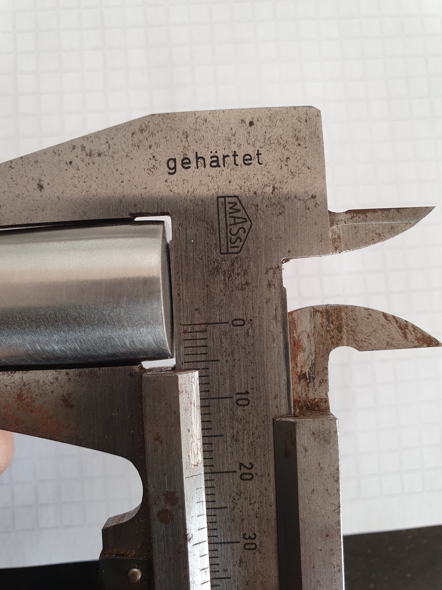 Türbeschlag, innen 131 x 70 mm (Edelstahl, Rundrosette für PZ-Schloß)