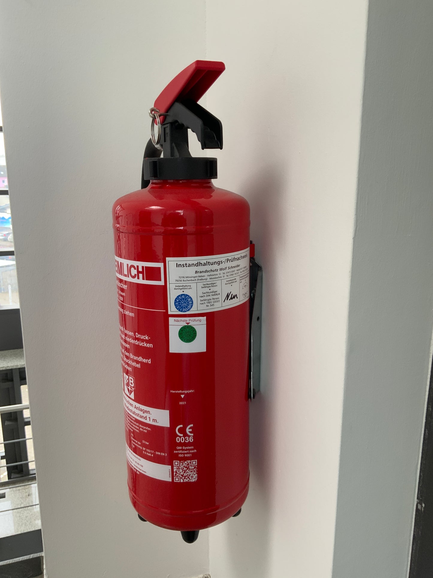 Feuerlöscher Heimlich 280x540x165