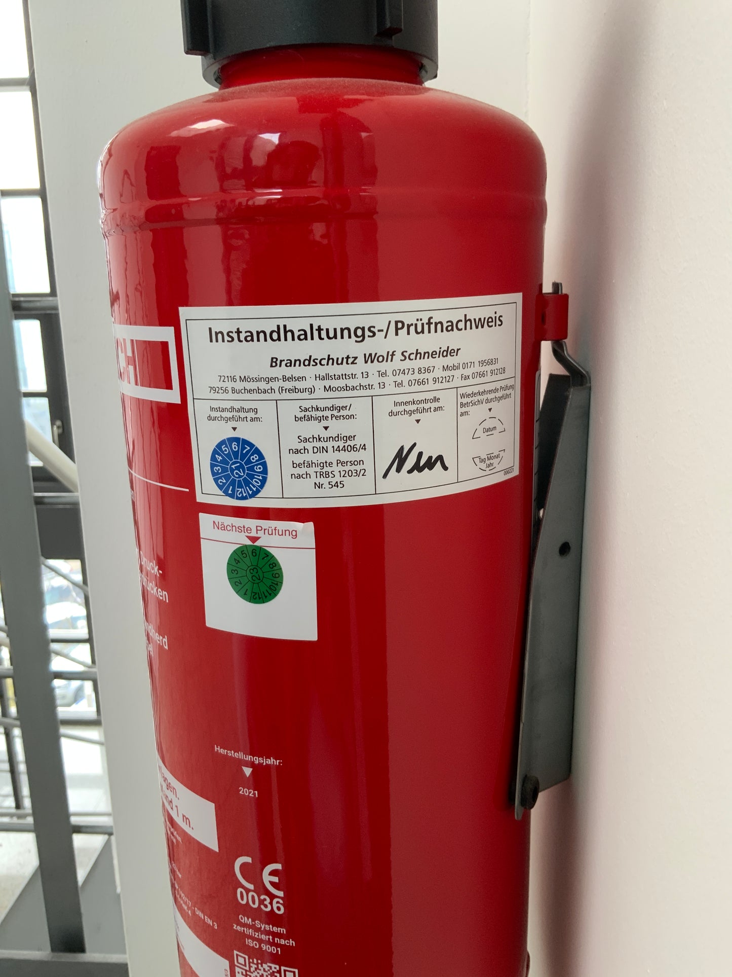 Feuerlöscher Heimlich 280x540x165
