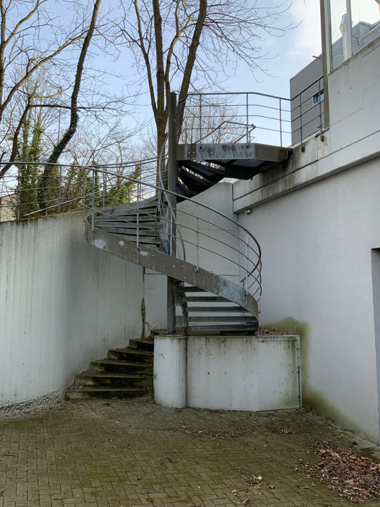 Gitterrosttreppe, Spindeltreppe 3360x4620x4230