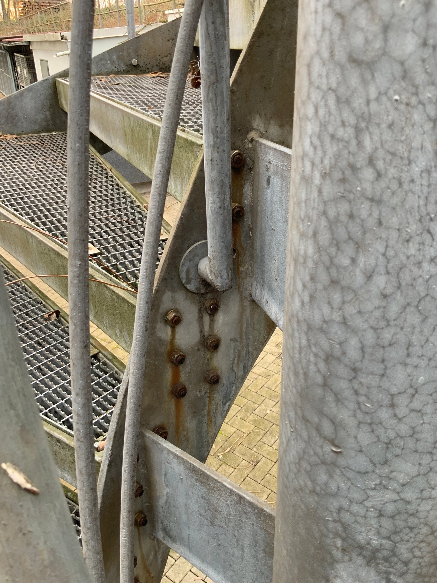 Gitterrosttreppe, Spindeltreppe 3360x4620x4230