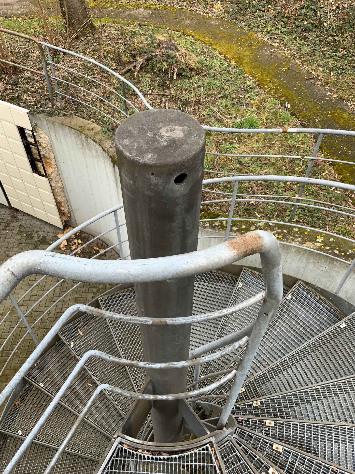 Gitterrosttreppe, Spindeltreppe 3360x4620x4230