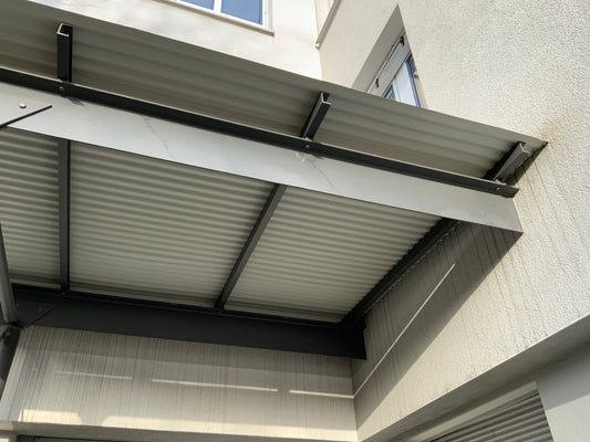 Stahl Vordach 4022x2300x2680