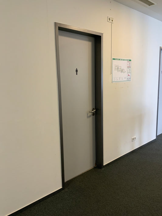 1-flügelige Schallschutztür Holz Wirus Optima P1S 890x2245x170