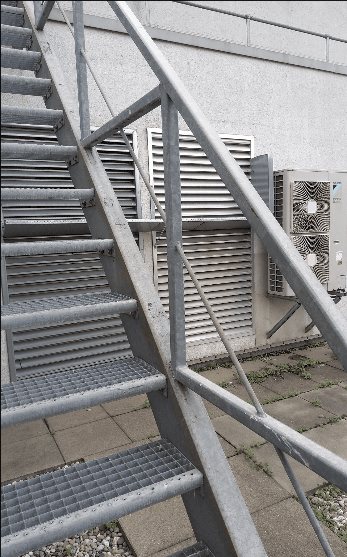 Gitterrosttreppe - Stahl 1160x3655x4750 - Edelstahl - Vorschaubild 2