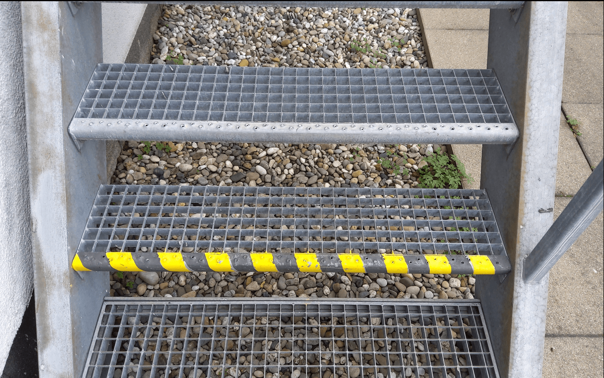 Gitterrosttreppe - Stahl 1160x3655x4750 - Edelstahl - Vorschaubild 3