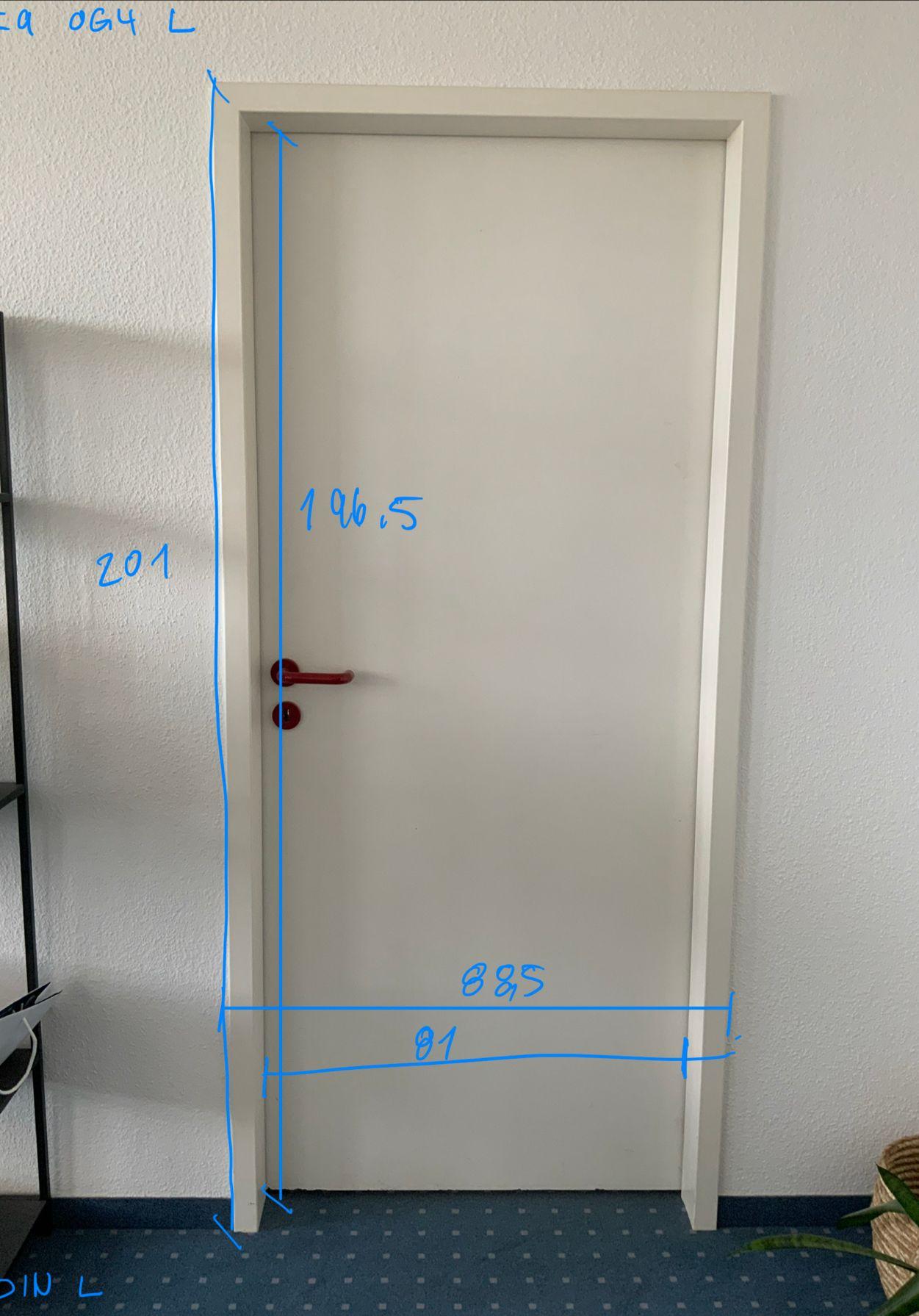 HEWI Innentür DIN R - Holzwerkstoff 88.5x201x10 cm  - Vorschaubild 3