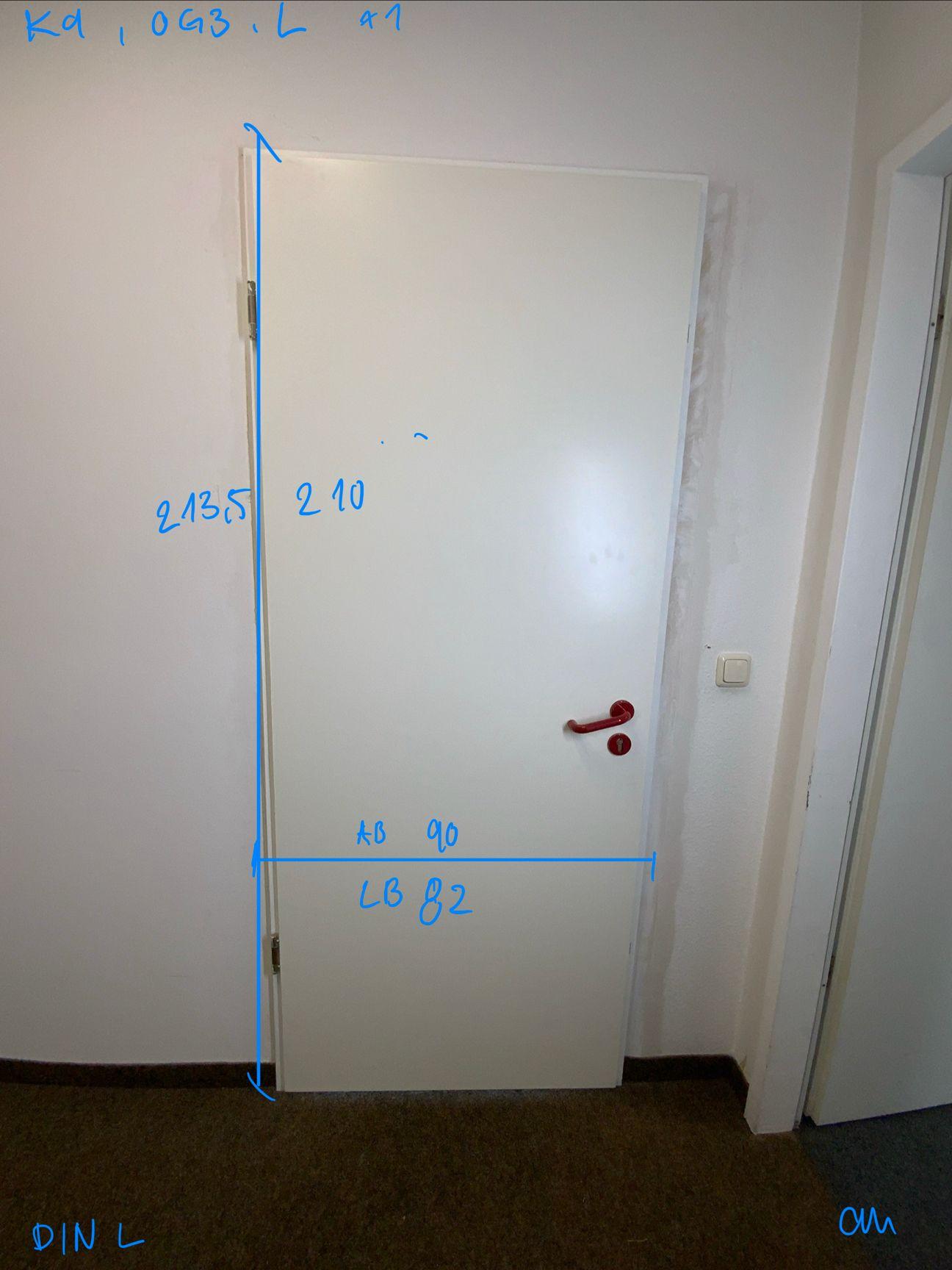 HEWI Innentür DIN L - Holzwerkstoff 90x213.5x10 - Vorschaubild 2