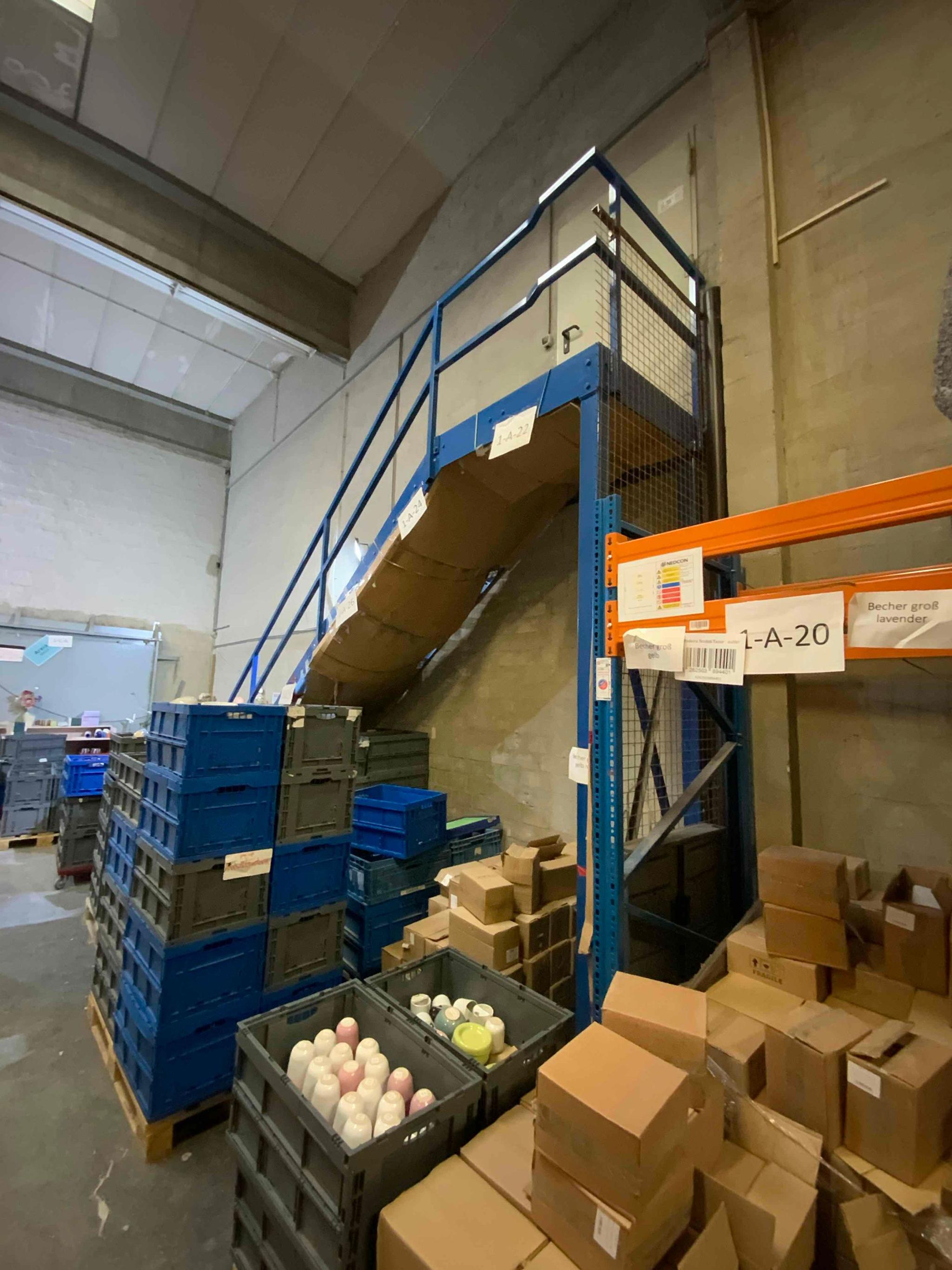 Gitterrost Treppe - Stahl verzinkt 1050x3232x4860 mm - Vorschaubild 5